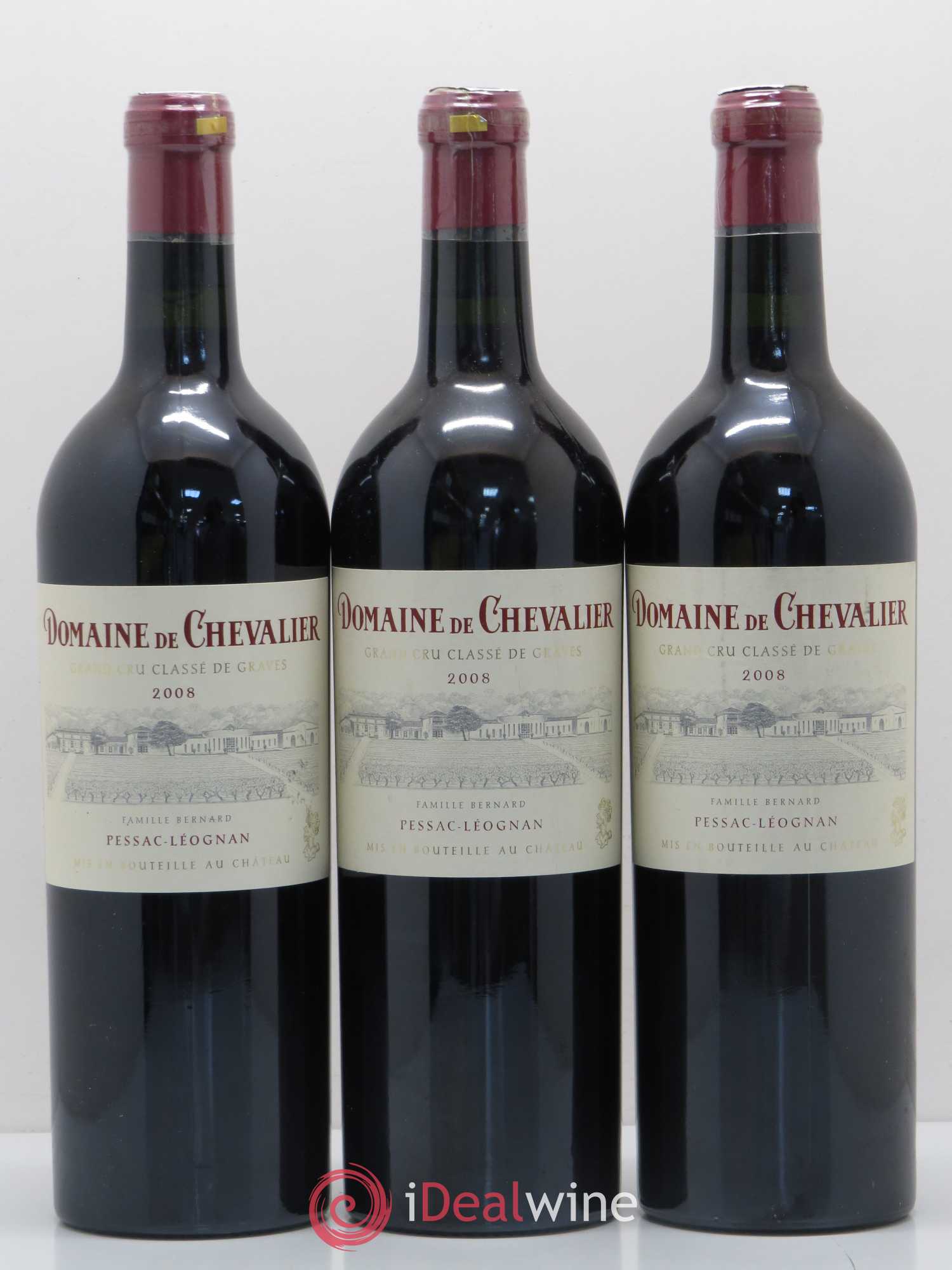 Domaine de Chevalier Cru Classé de Graves 2008 - Lot de 3 bouteilles - 0