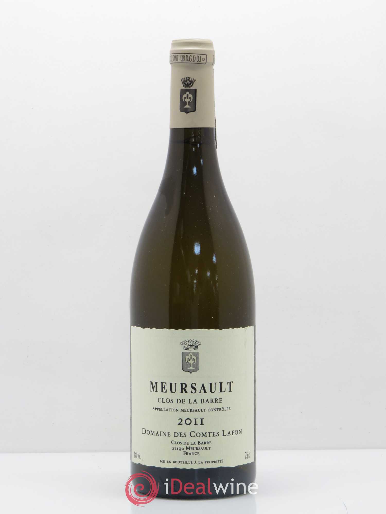Meursault Clos de la Barre Comtes Lafon (Domaine des) 2011 - Lot de 1 bouteille - 0