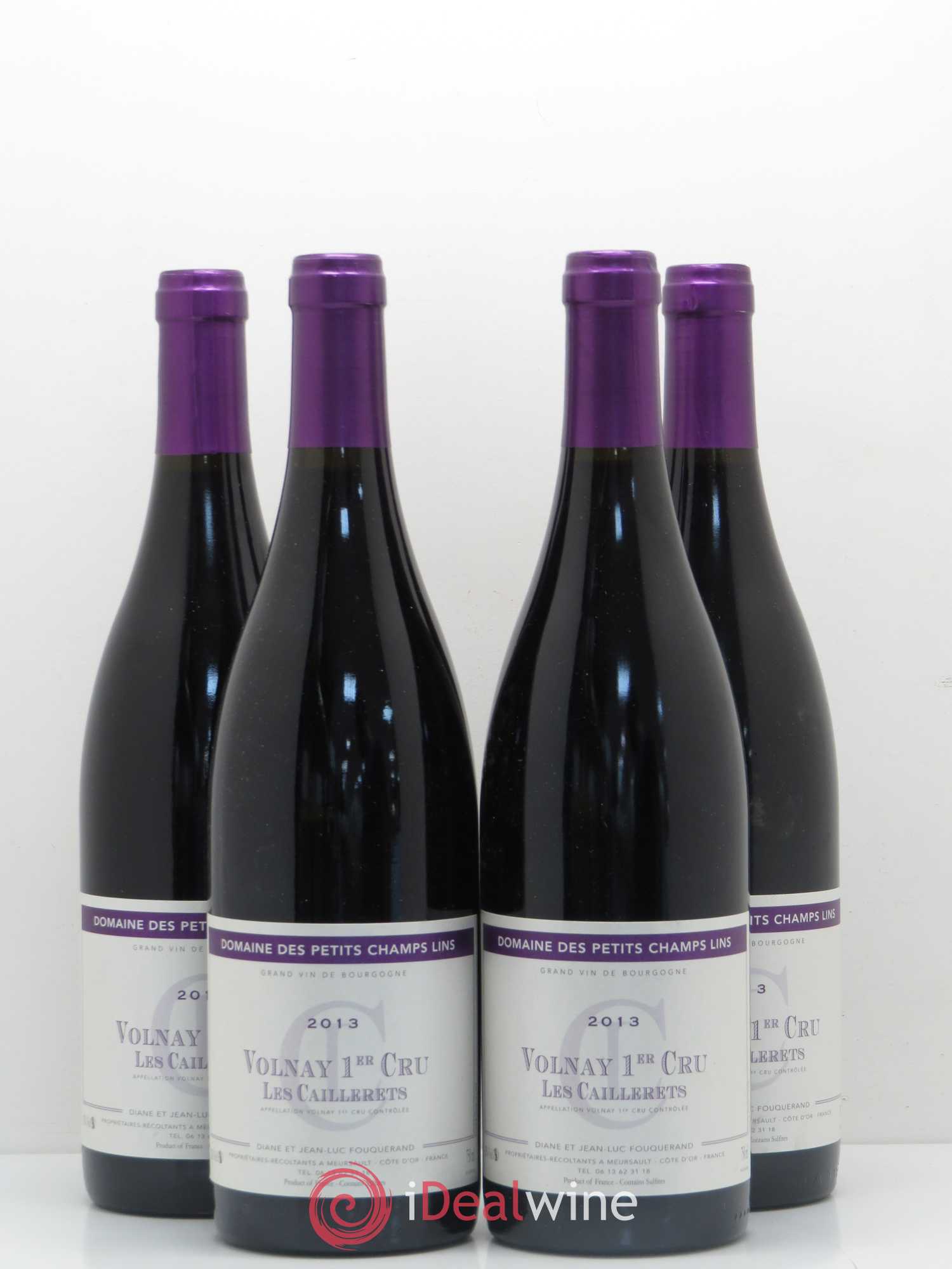 Volnay 1er Cru Les Caillerets Fouquerand Domaine des Petits Champs Lins 2013 - Posten von 4 Flaschen - 0