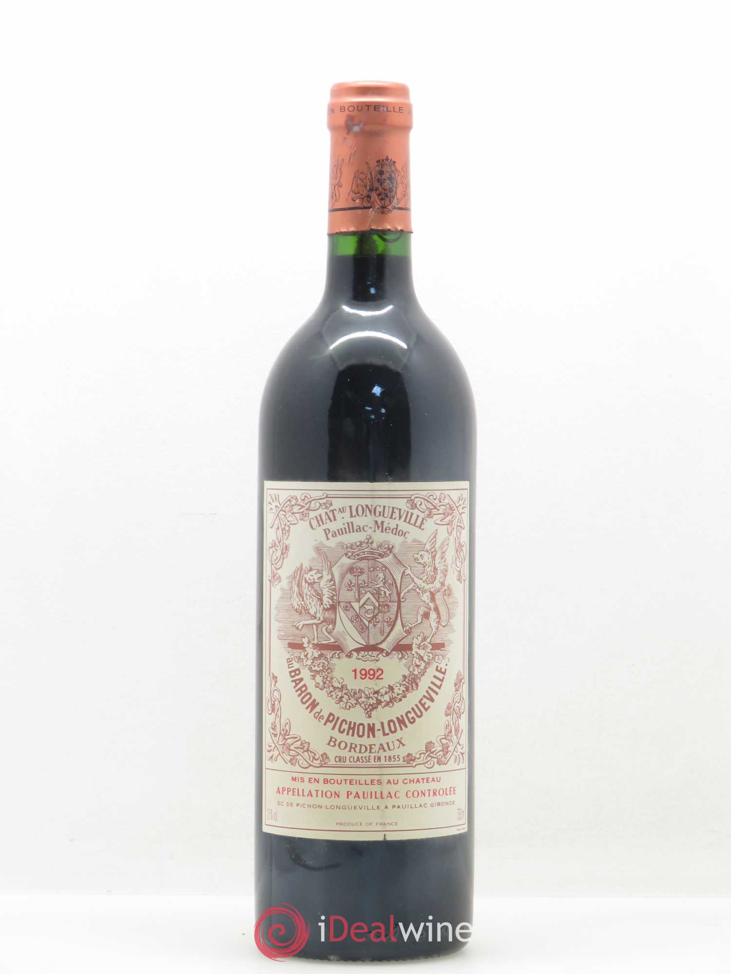 Pichon Longueville Baron 2ème Grand Cru Classé 1992 - Lot de 1 bouteille - 0