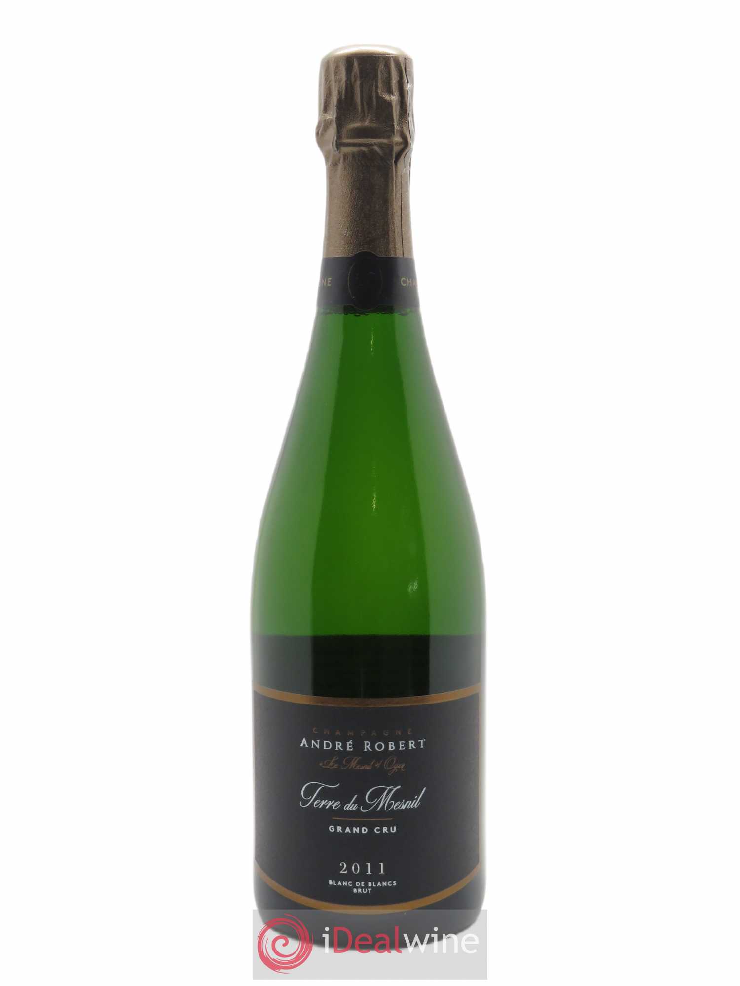 Terre du Mesnil Blanc de Blancs Grand Cru Brut André Robert 2011 - Lot de 1 bouteille - 0