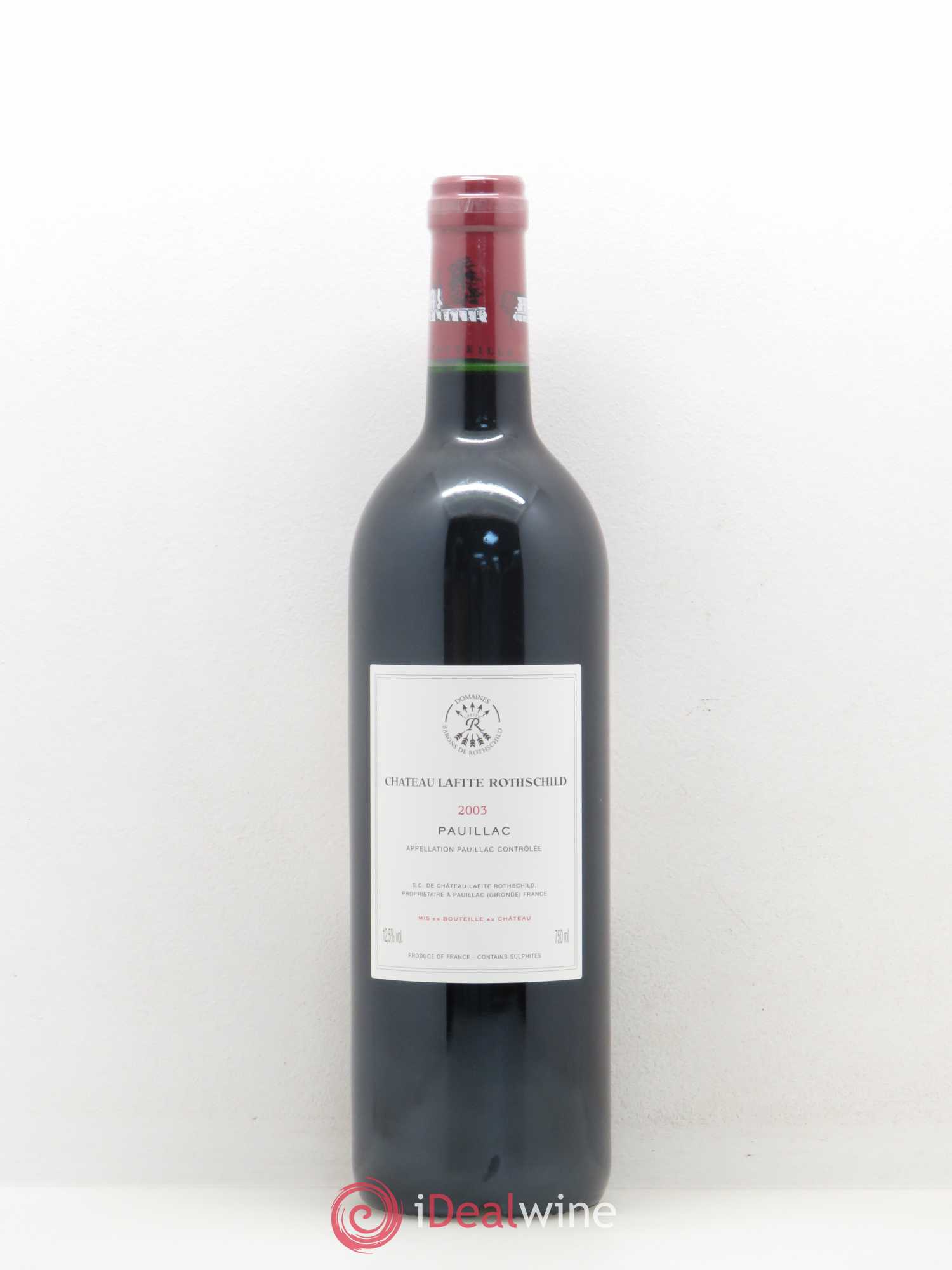 Château Lafite Rothschild 1er Grand Cru Classé 2003 - Lot de 1 bouteille - 1