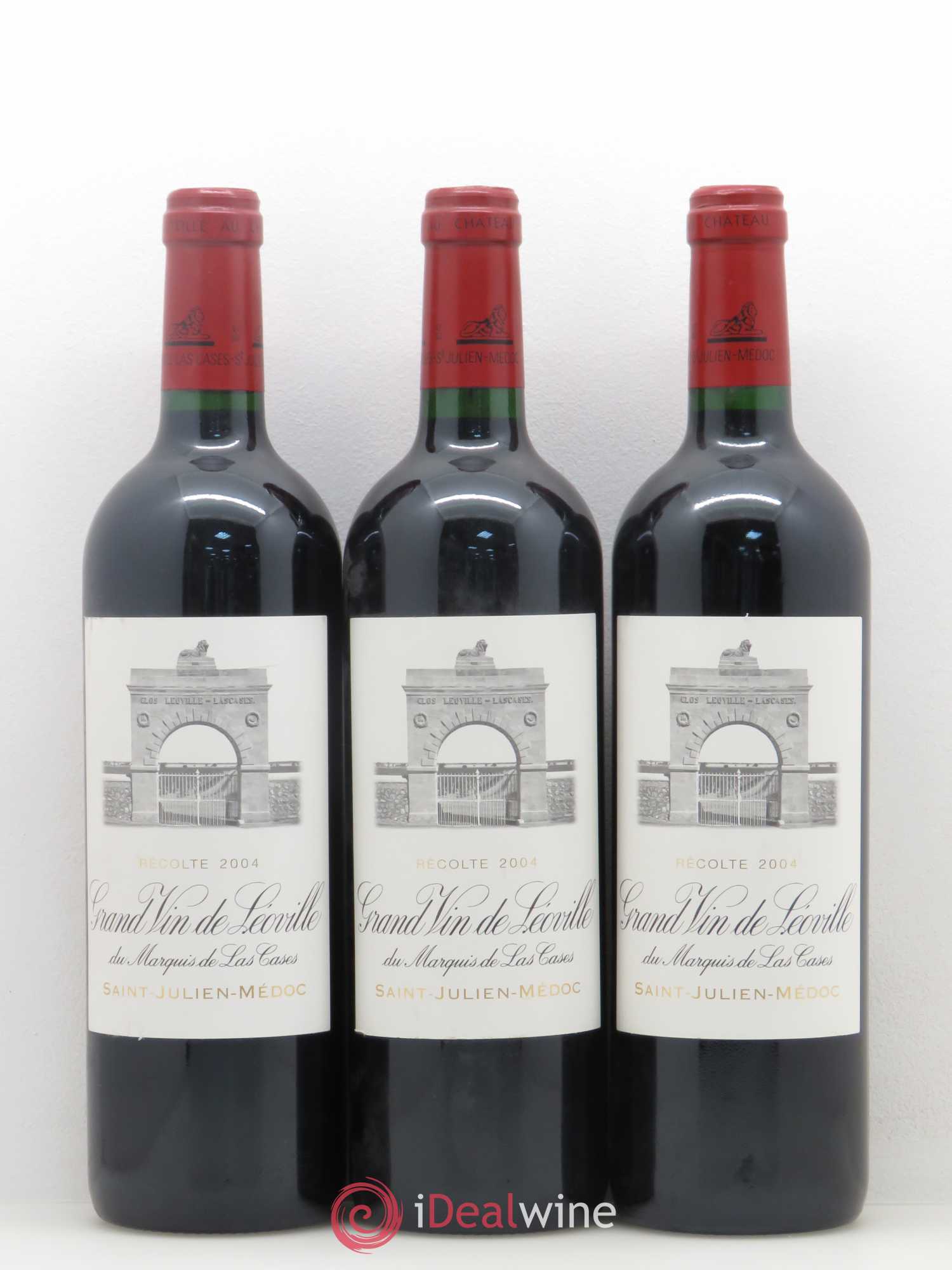 Château Léoville Las Cases 2ème Grand Cru Classé 2004 - Lot de 3 bouteilles - 0