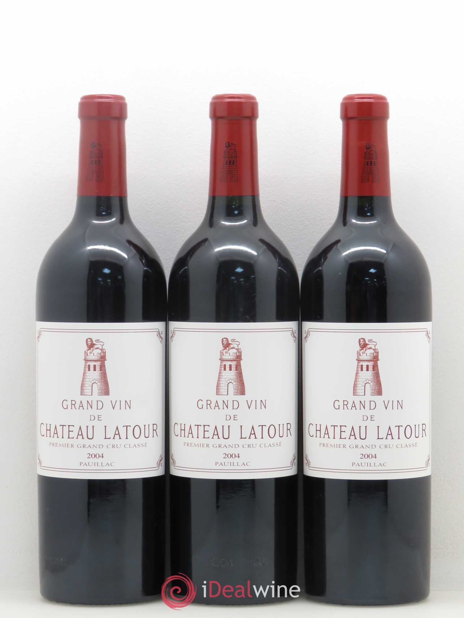 Château Latour 1er Grand Cru Classé 2004 - Lot de 3 bouteilles - 0