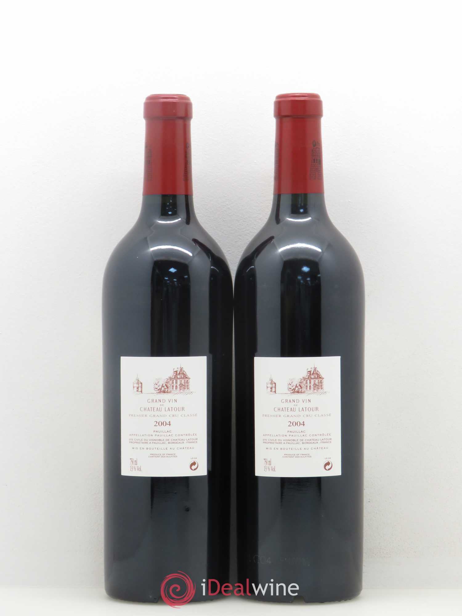 Château Latour 1er Grand Cru Classé 2004 - Lot de 2 bouteilles - 1