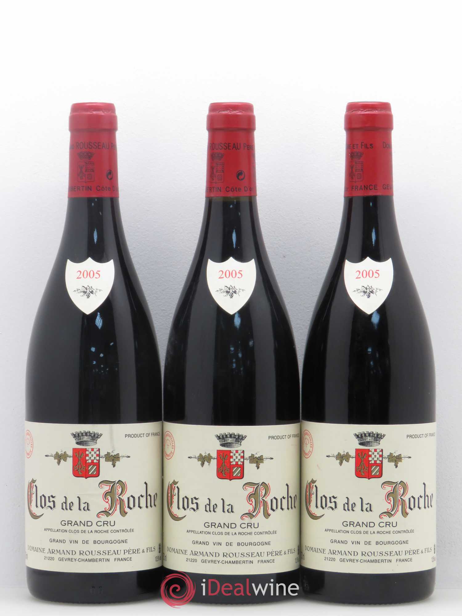 Clos de la Roche Grand Cru Armand Rousseau (Domaine) 2005 - Posten von 3 Flaschen - 0