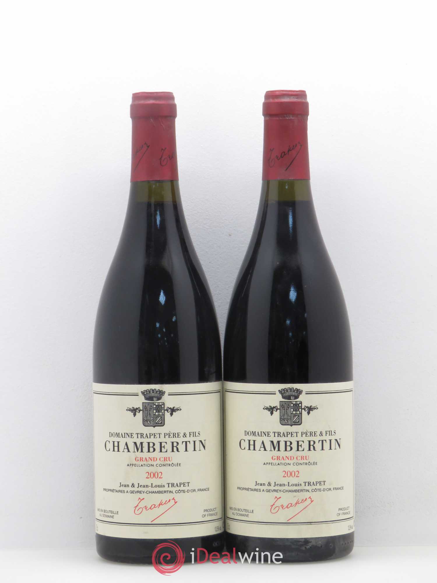 Chambertin Grand Cru Domaine Trapet 2002 - Lot de 2 bouteilles - 0
