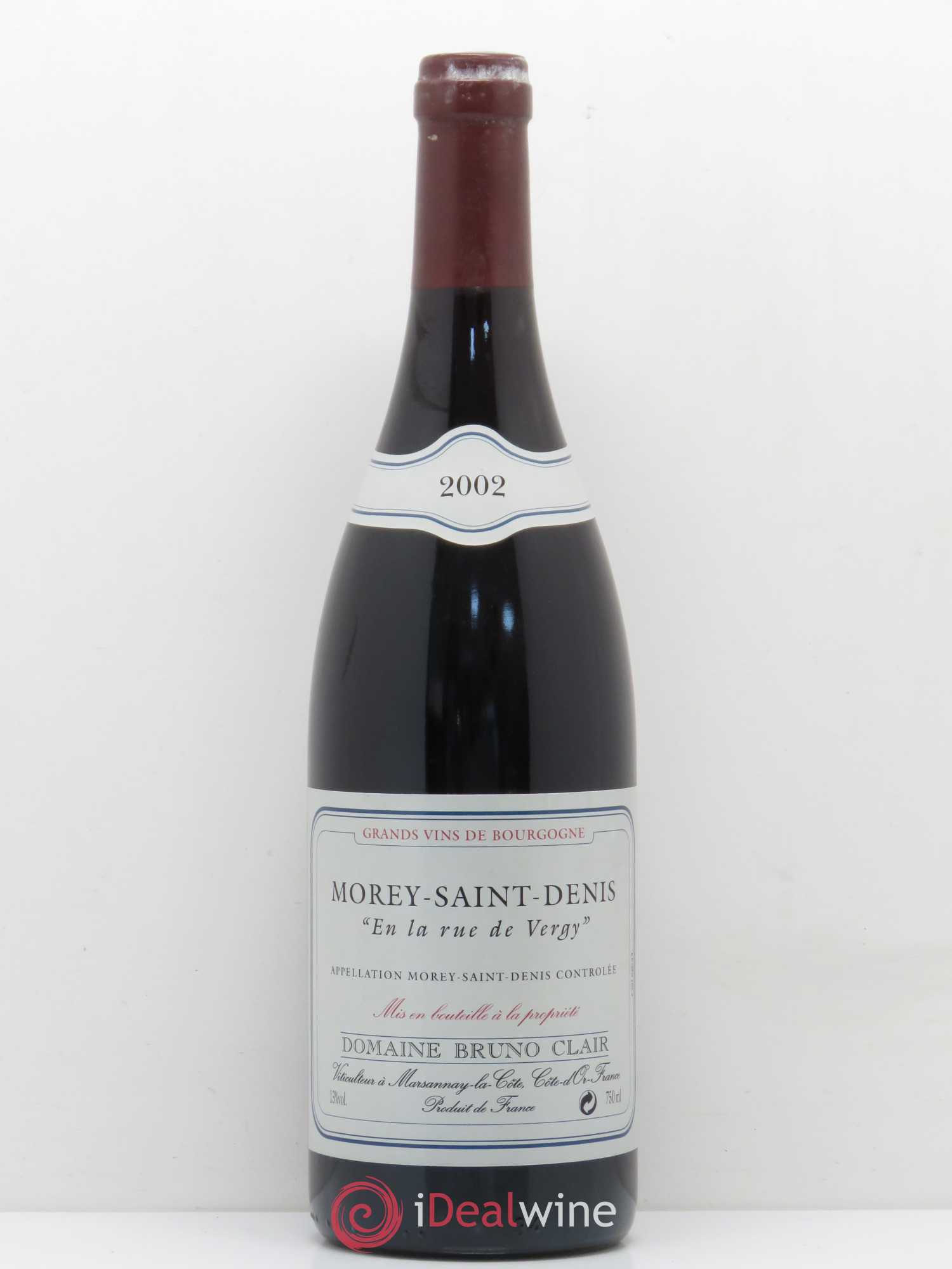 Morey-Saint-Denis En la Rue de Vergy Bruno Clair (Domaine) 2002 - Lot de 1 bouteille - 0