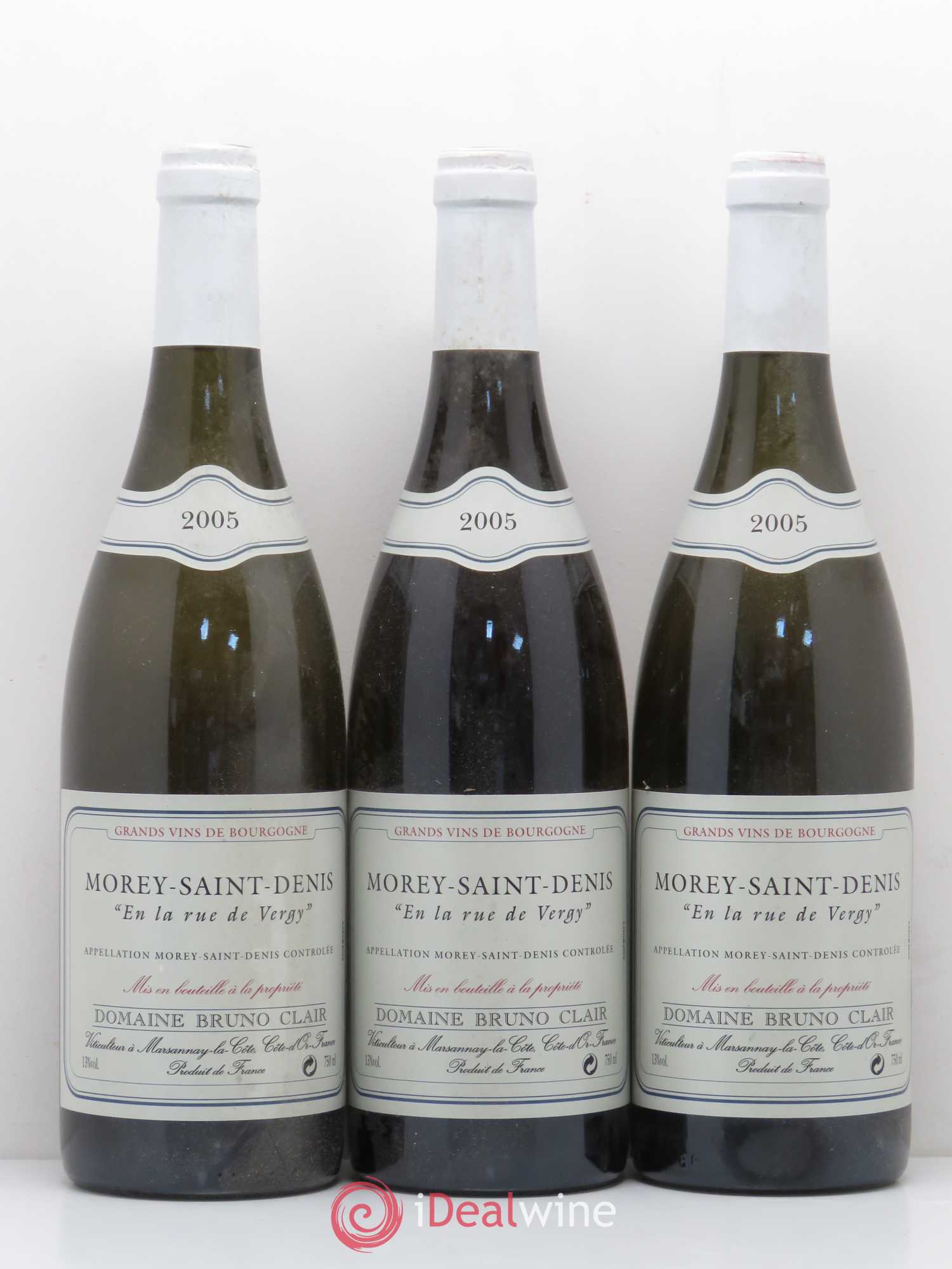 Morey-Saint-Denis En la Rue de Vergy Bruno Clair (Domaine) 2005 - Lot de 6 bouteilles - 1