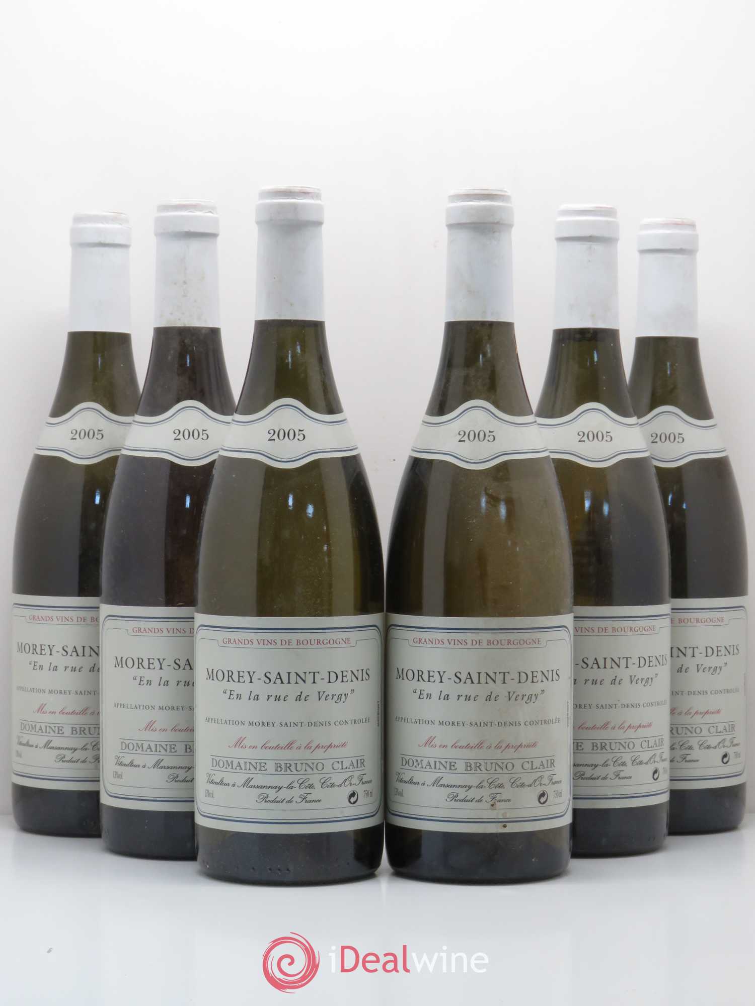 Morey-Saint-Denis En la Rue de Vergy Bruno Clair (Domaine) 2005 - Lot de 6 bouteilles - 0