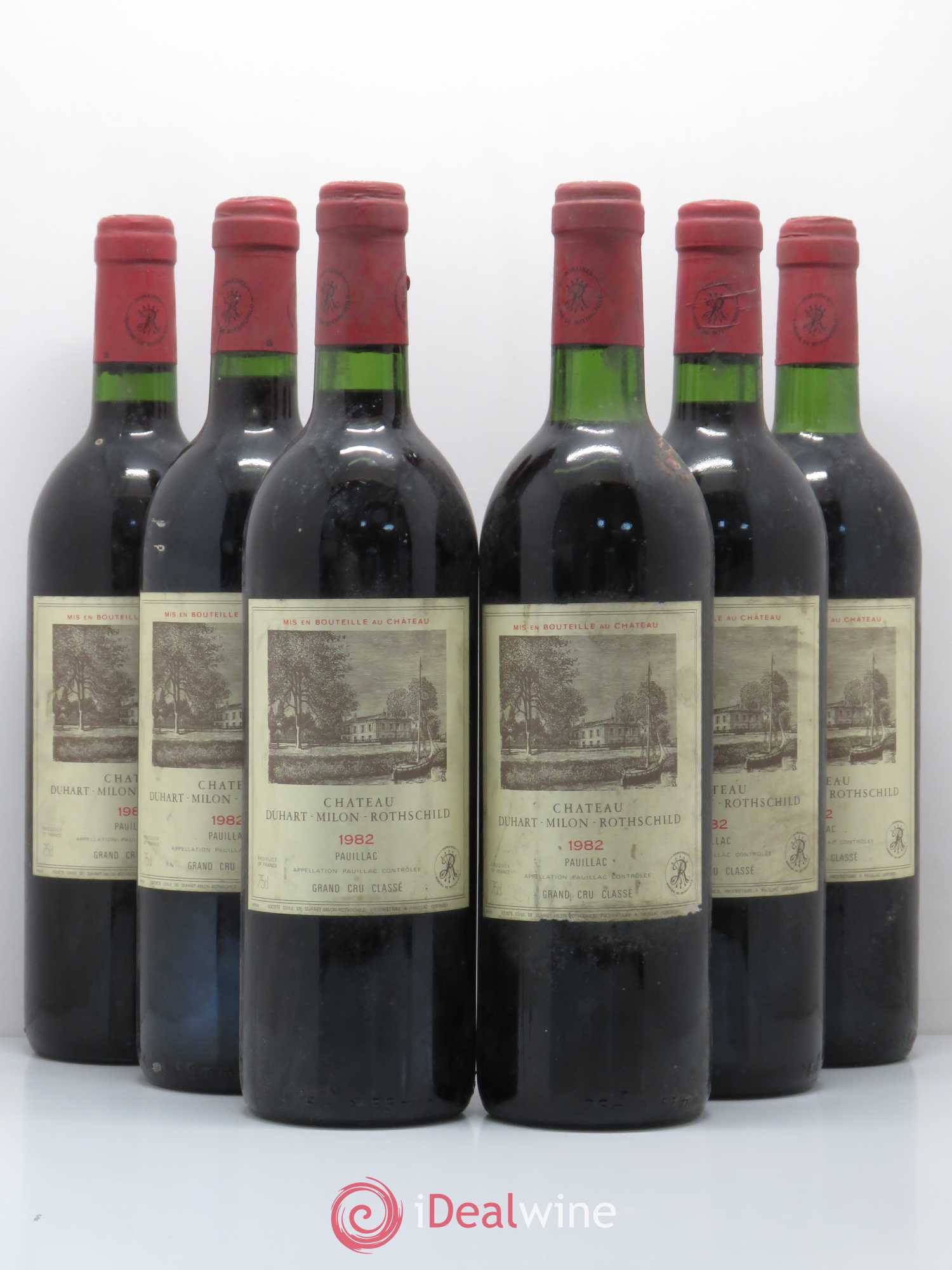 Château Duhart-Milon 4ème Grand Cru Classé 1982 - Lot de 6 bouteilles - 0
