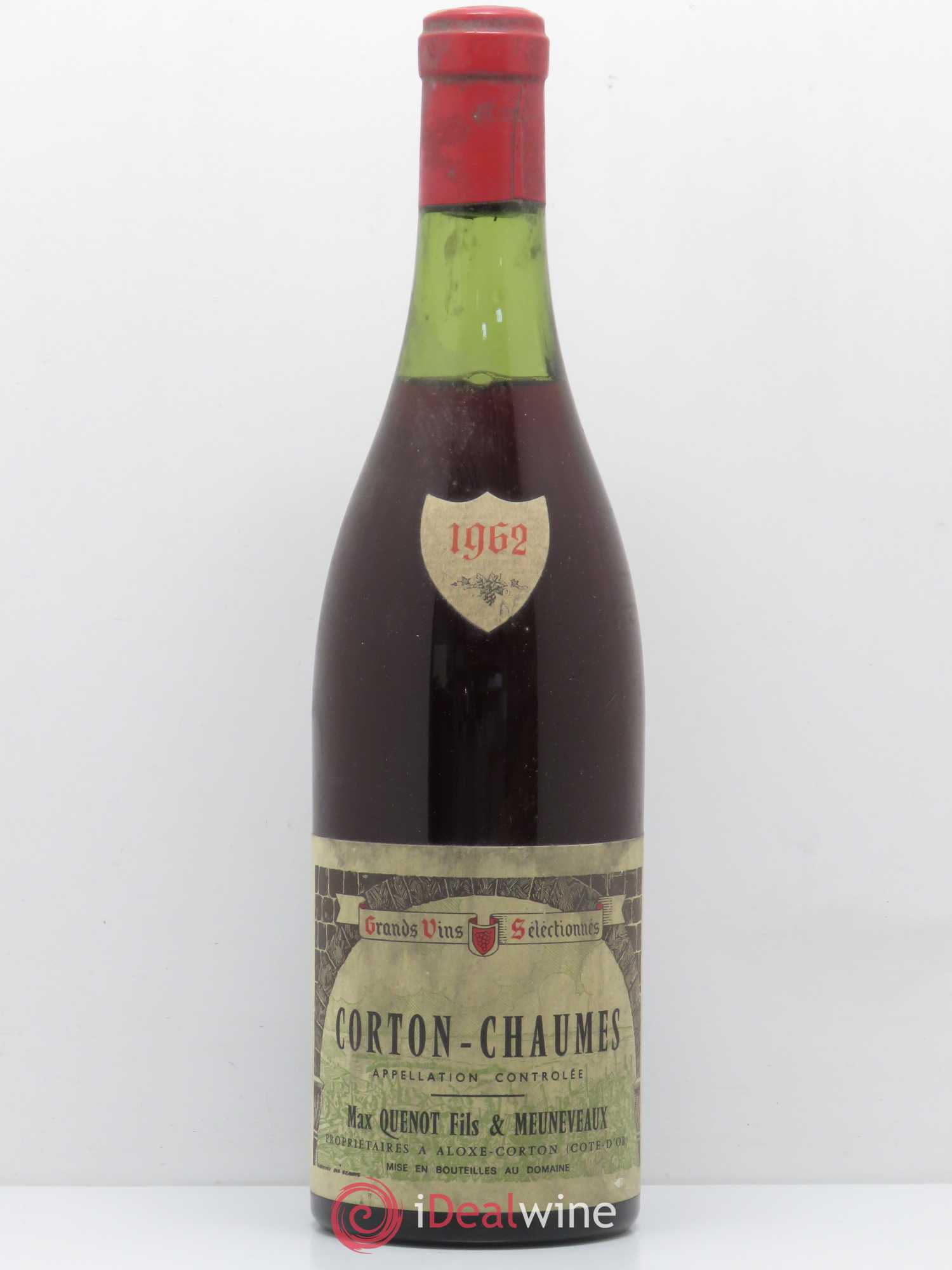 Corton Grand Cru Chaumes Quenot et Meuneveaux 1962 - Posten von 1 Flasche - 0