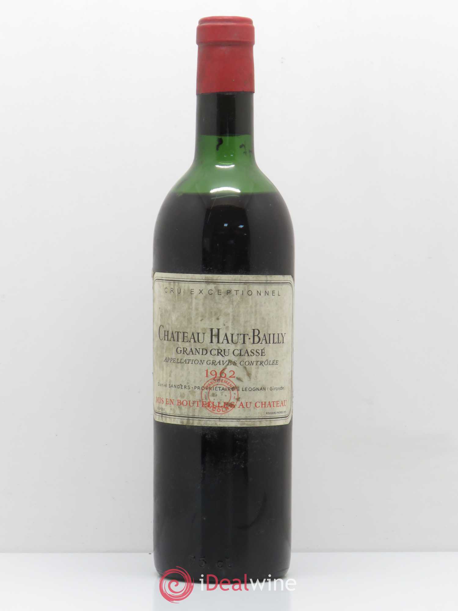 Château Haut-Bailly Cru Classé de Graves 1962 - Lot de 1 bouteille - 0