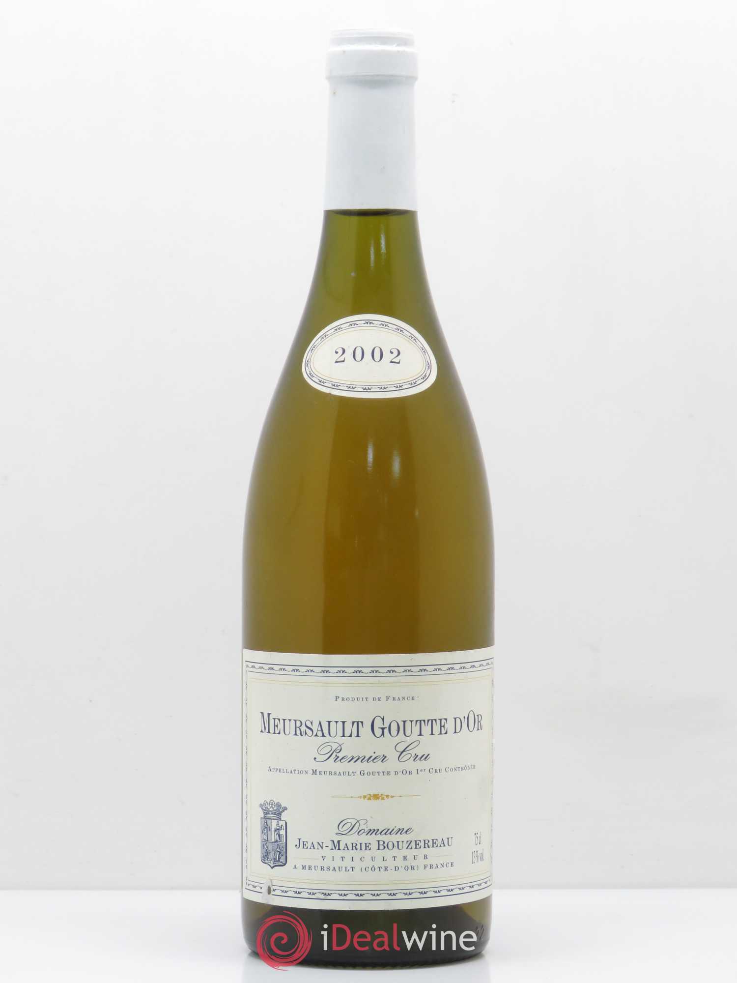 Meursault 1er Cru Goutte D'Or - Jean-Marie Bouzereau 2002 - Posten von 1 Flasche - 0