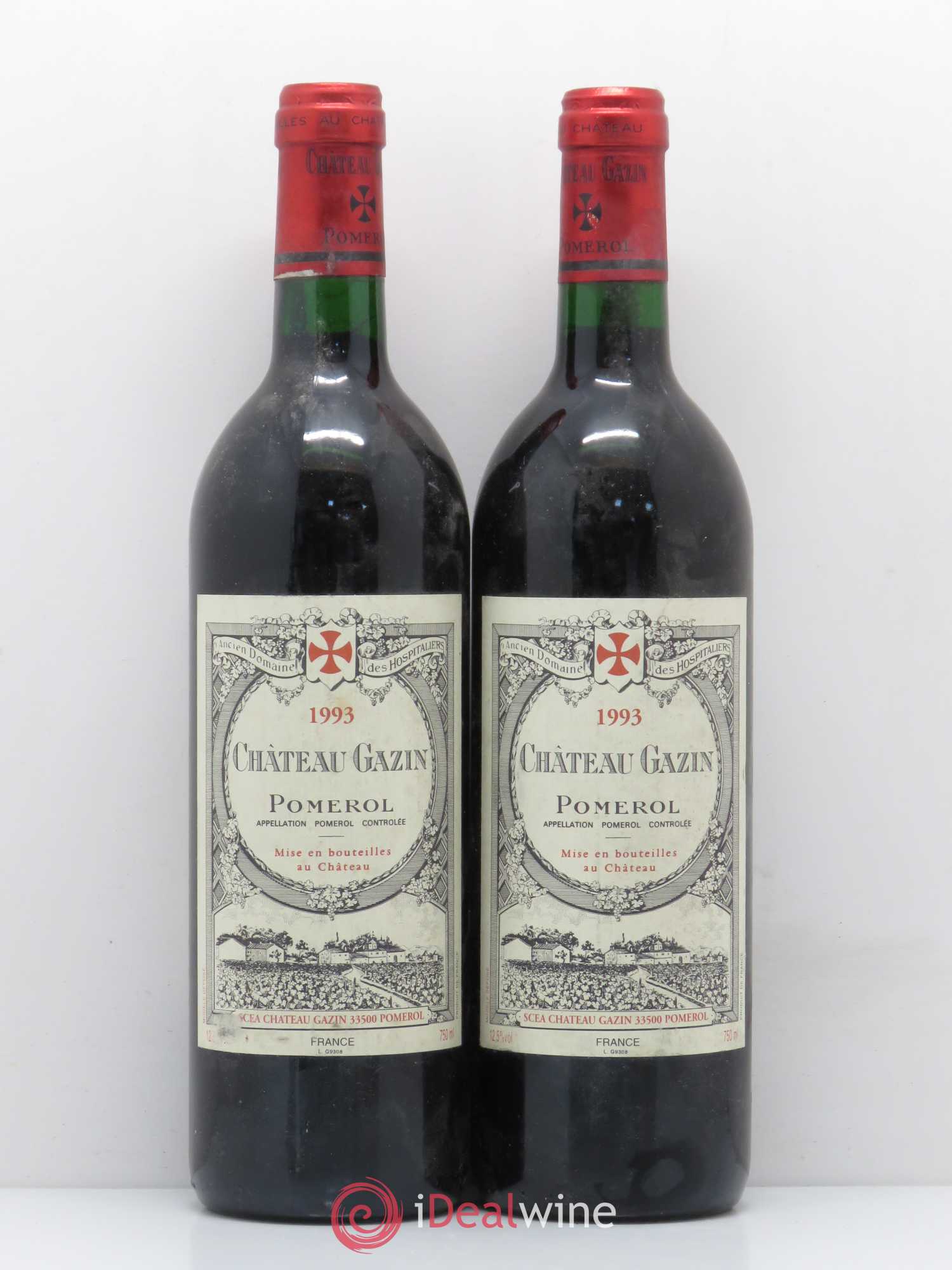 Château Gazin 1993 - Lot de 2 bouteilles - 0