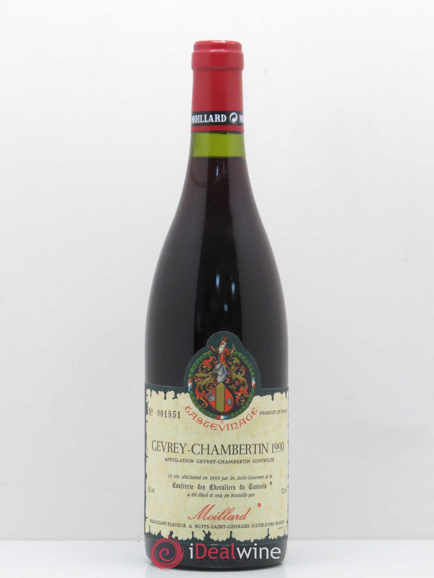 Gevrey-Chambertin Tastevinage Moillard 1990 - Lot de 1 bouteille - 0