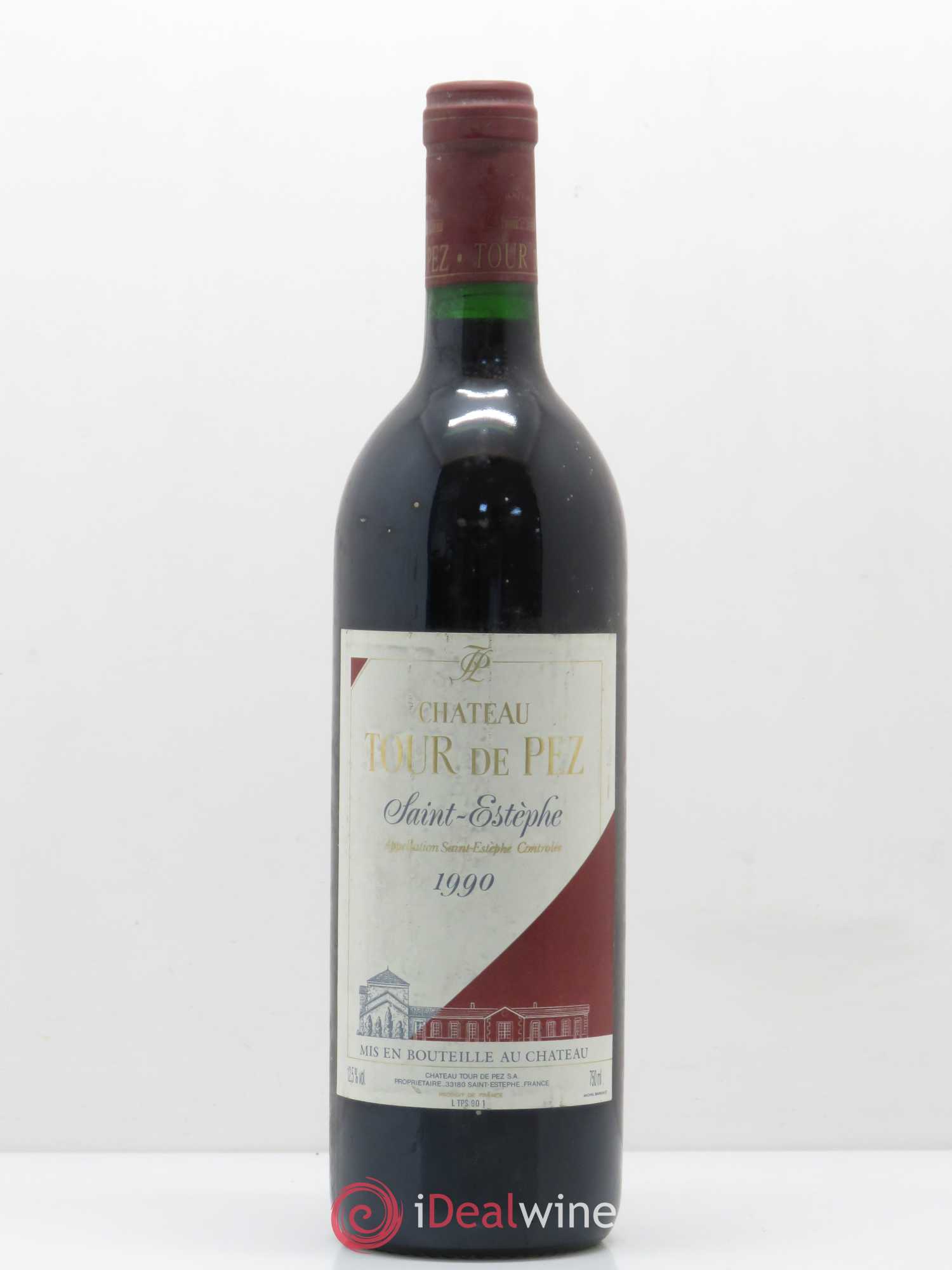 Château Tour de Pez Cru Bourgeois 1990 - Lot de 1 bouteille - 0
