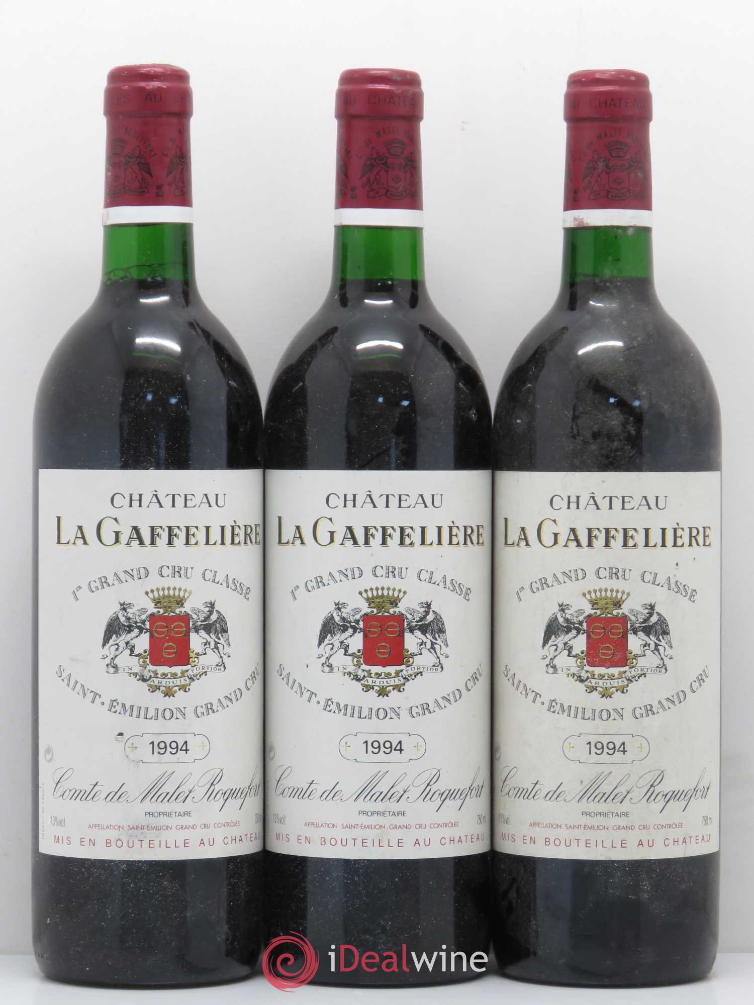Château la Gaffelière 1er Grand Cru Classé B 1994 - Lot de 3 bouteilles - 0