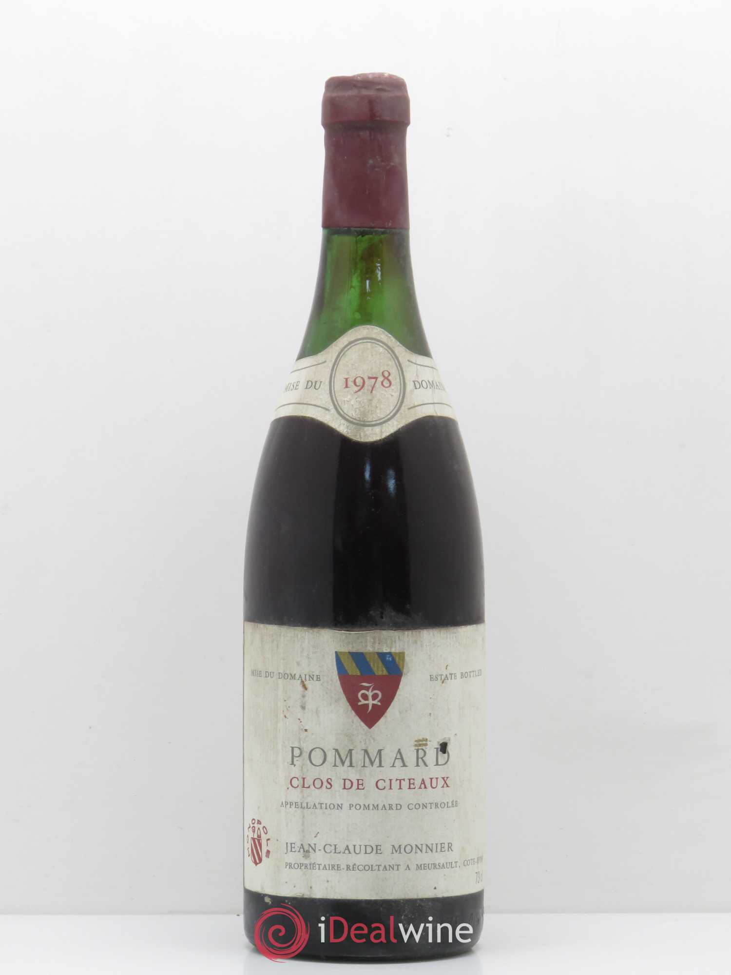 Pommard Clos des Citeaux Jean-Claude Monnier 1978 - Posten von 1 Flasche - 0