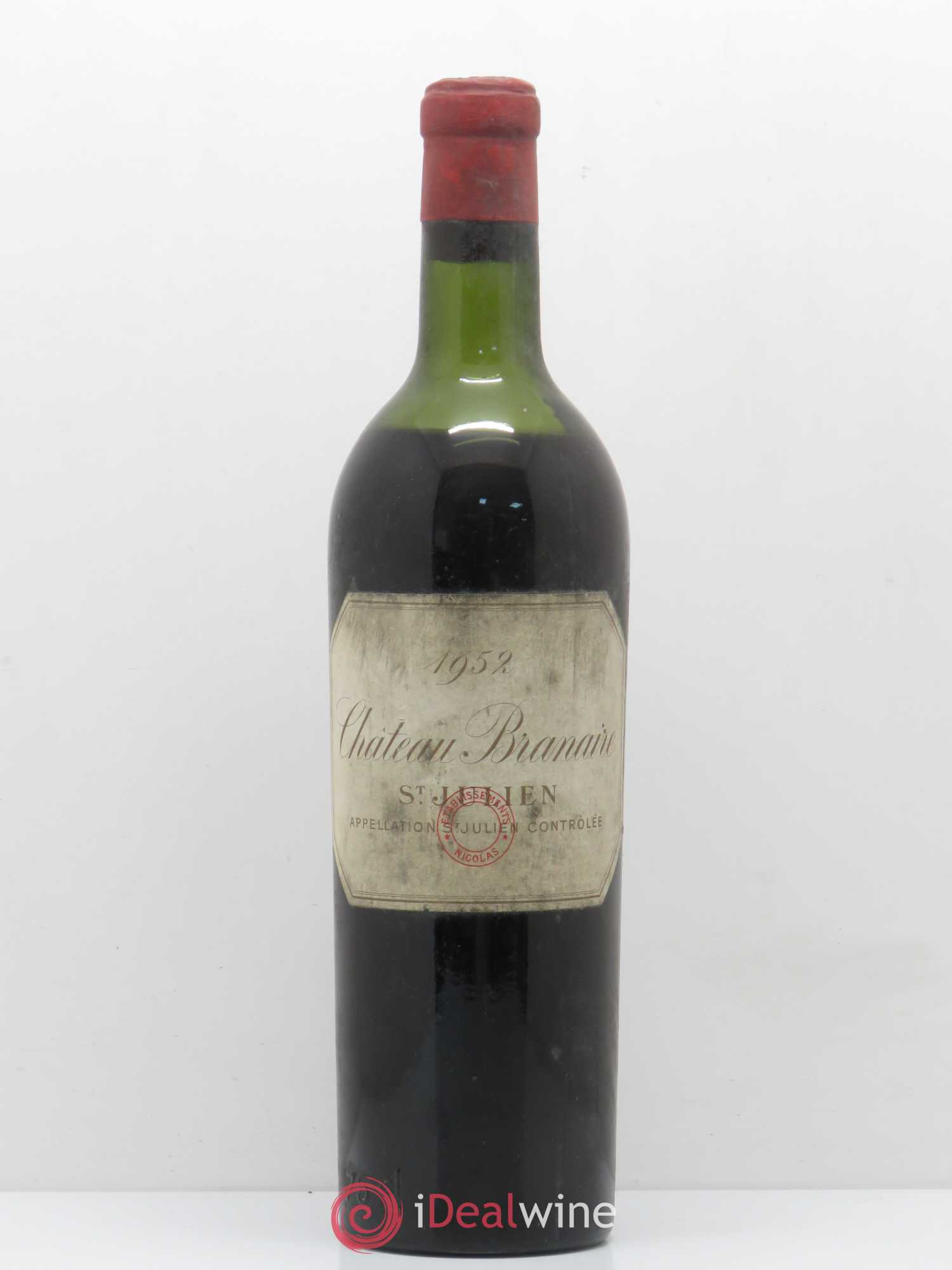 Château Branaire Ducru 4ème Grand Cru Classé 1952 - Lot de 1 bouteille - 0