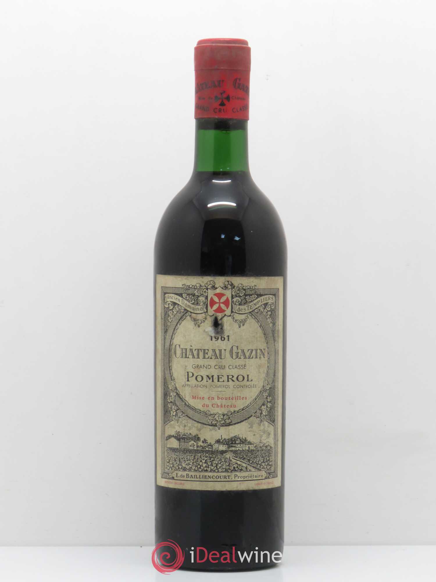 Château Gazin 1961 - Lot de 1 bouteille - 0