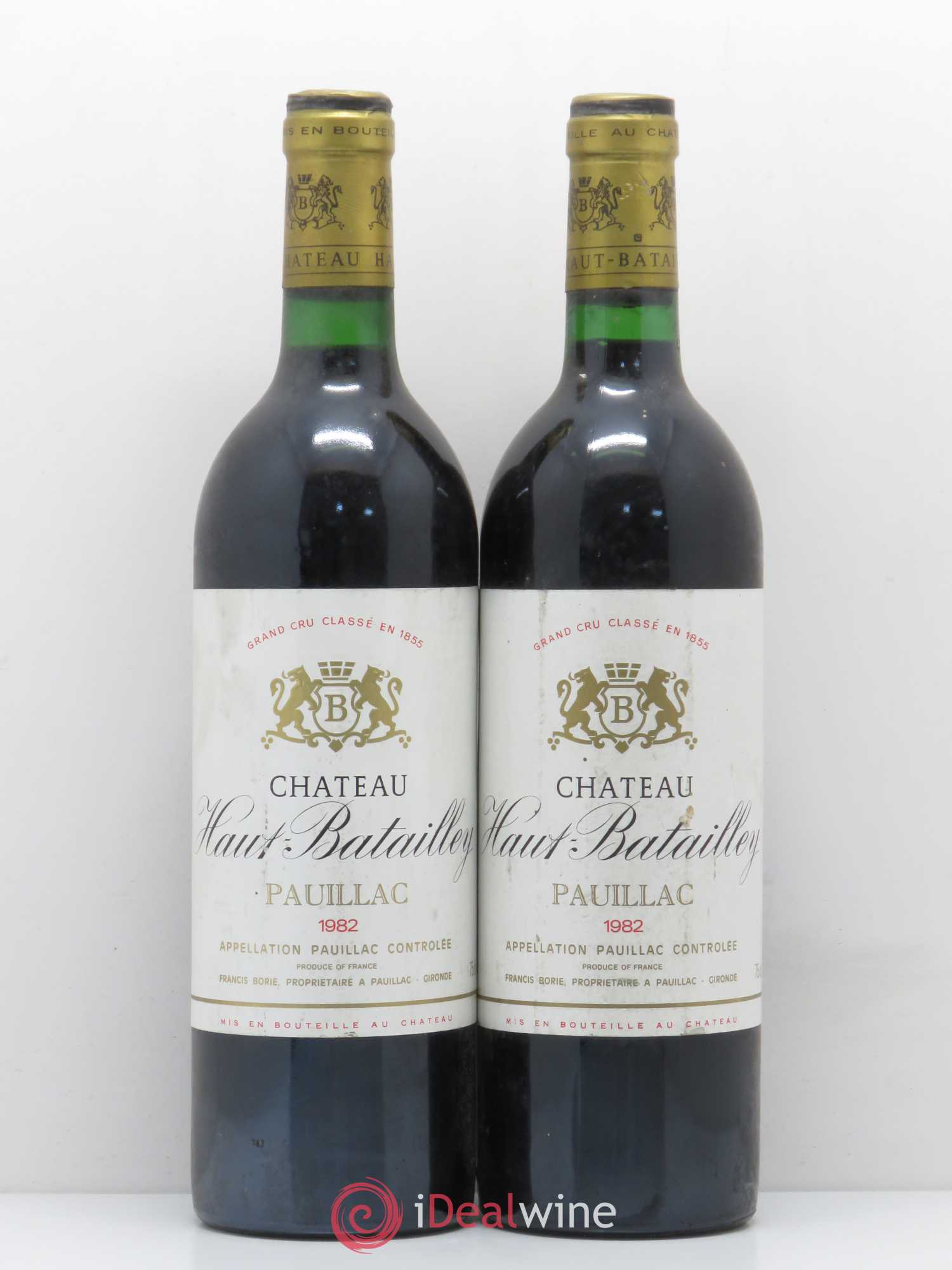 Château Haut Batailley 5ème Grand Cru Classé 1982 - Lot de 2 bouteilles - 0