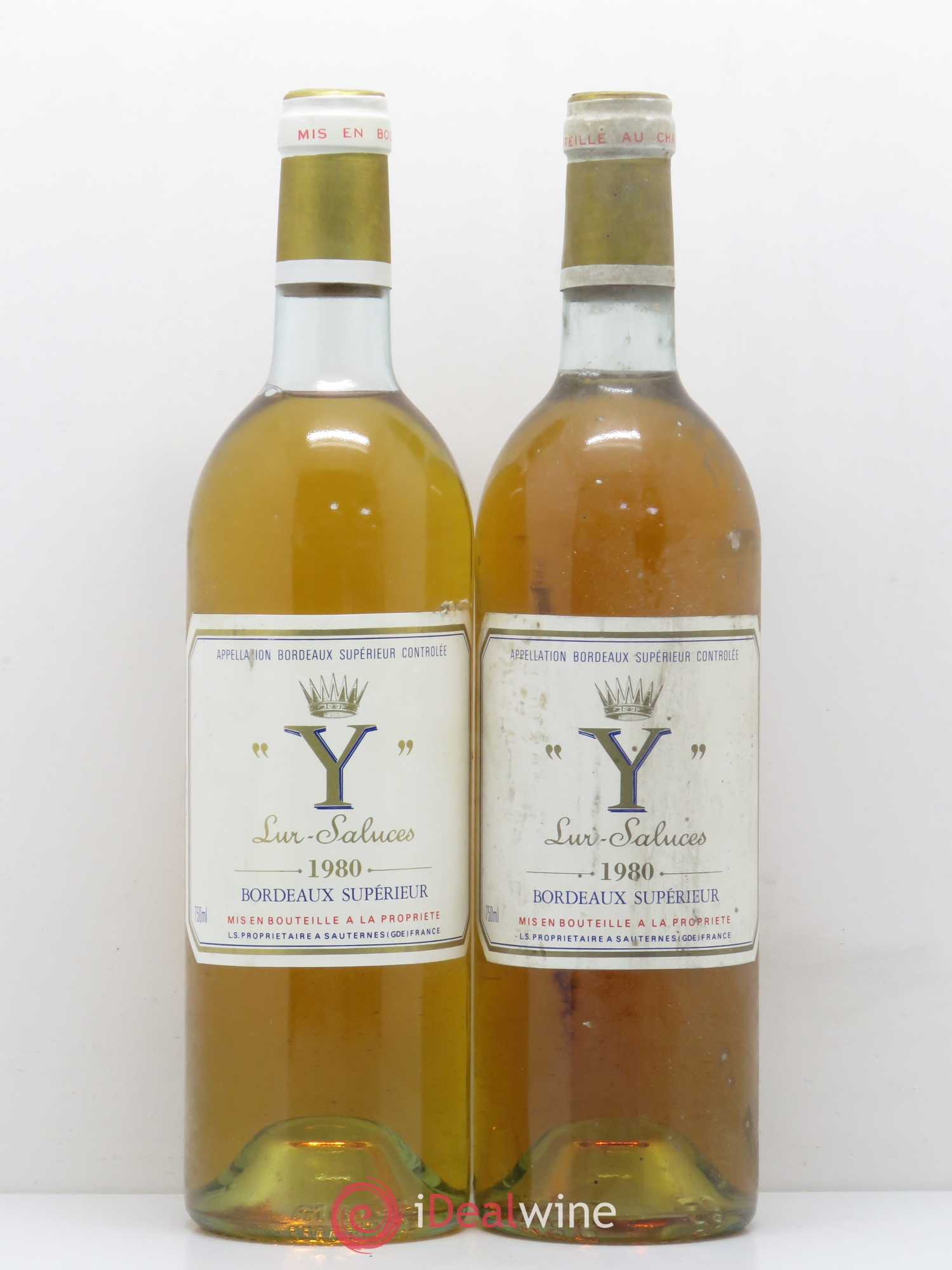 Y de Yquem 1980 - Lot de 2 bouteilles - 0