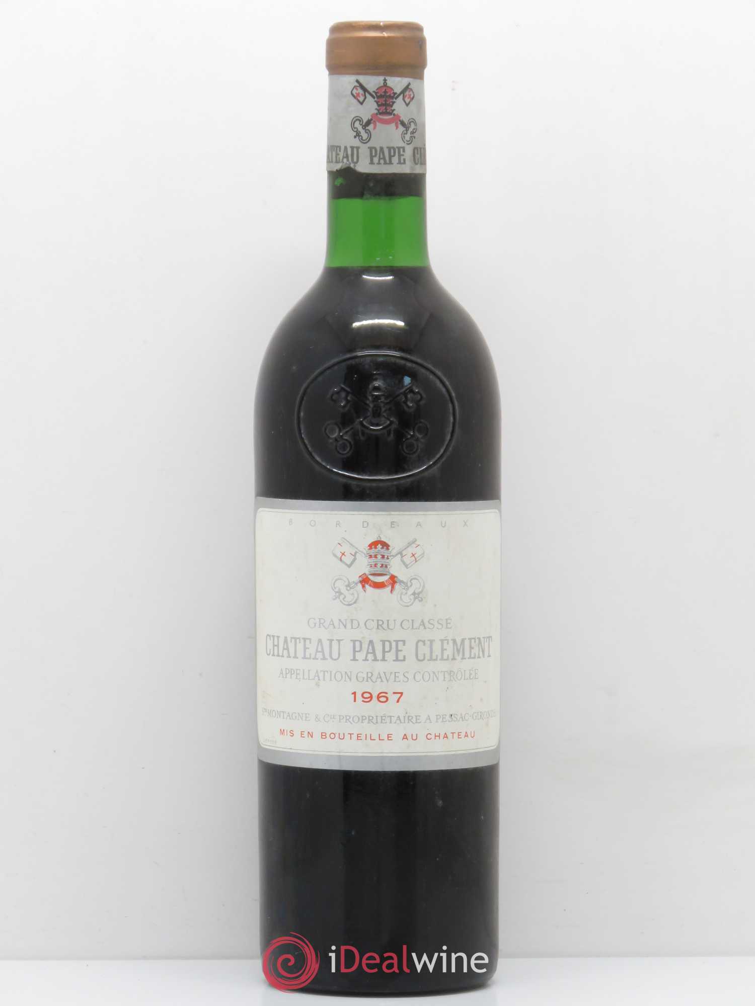 Château Pape Clément Cru Classé de Graves 1967 - Lot de 1 bouteille - 0