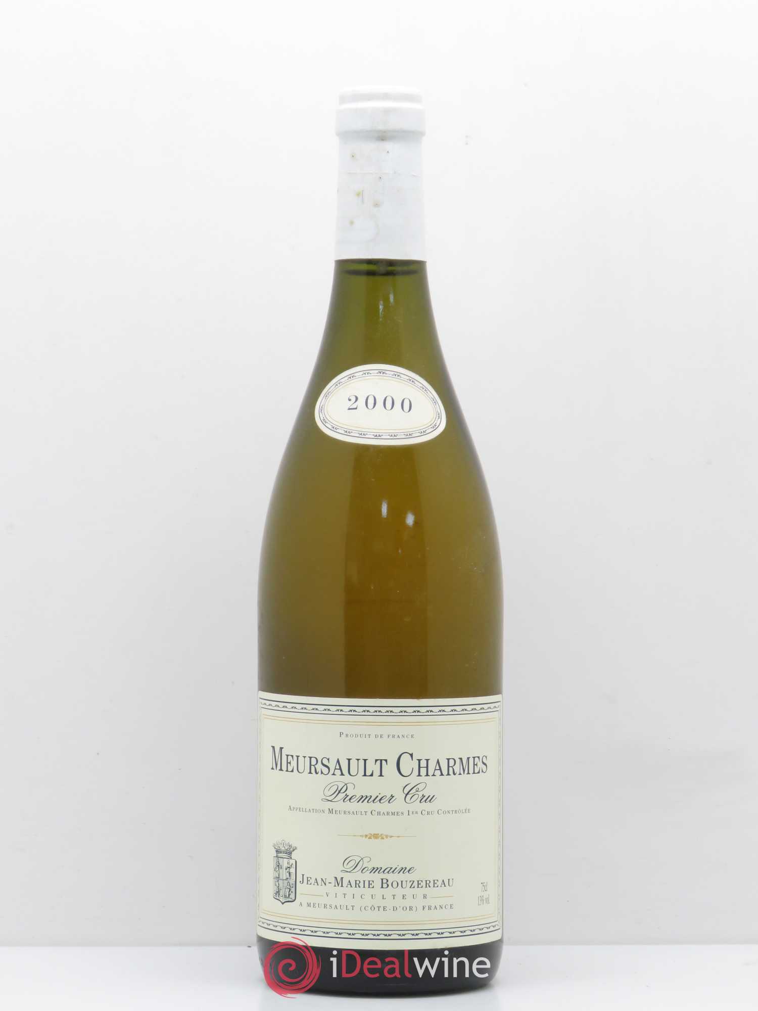Meursault 1er Cru Charmes Les Charmes Dessus Michel Bouzereau et Fils (Domaine) 2000 - Lot de 1 bouteille - 0
