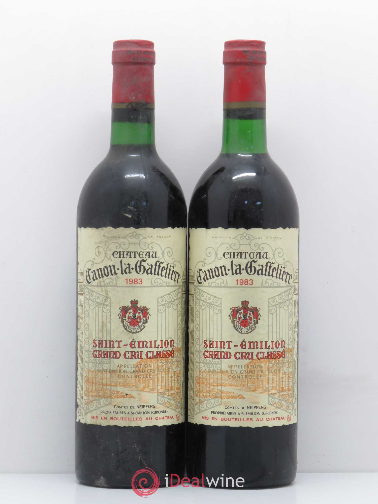 Château Canon la Gaffelière 1er Grand Cru Classé B 1983 - Lot de 2 bouteilles - 0