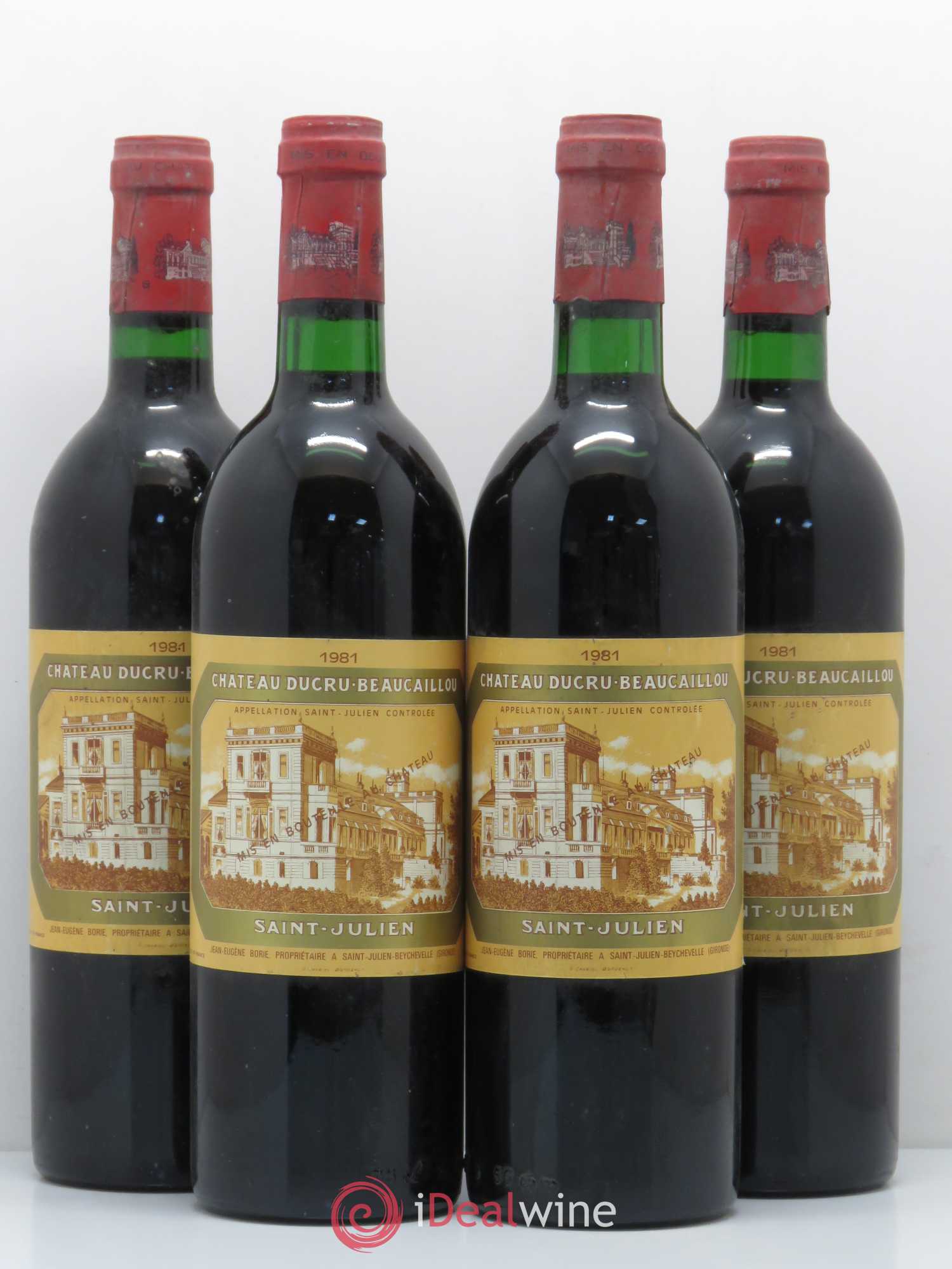 Château Ducru Beaucaillou 2ème Grand Cru Classé 1981 - Lot de 4 bouteilles - 0