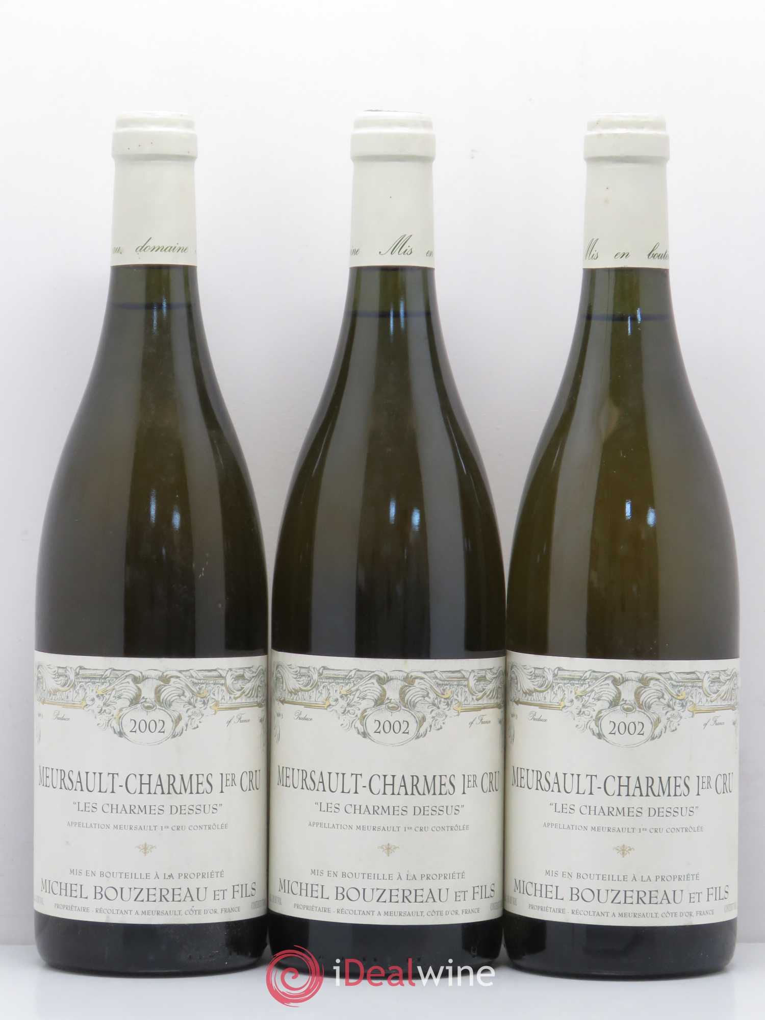 Meursault 1er Cru Les Charmes du dessus Michel Bouzereau 2002 - Posten von 6 Flaschen - 1