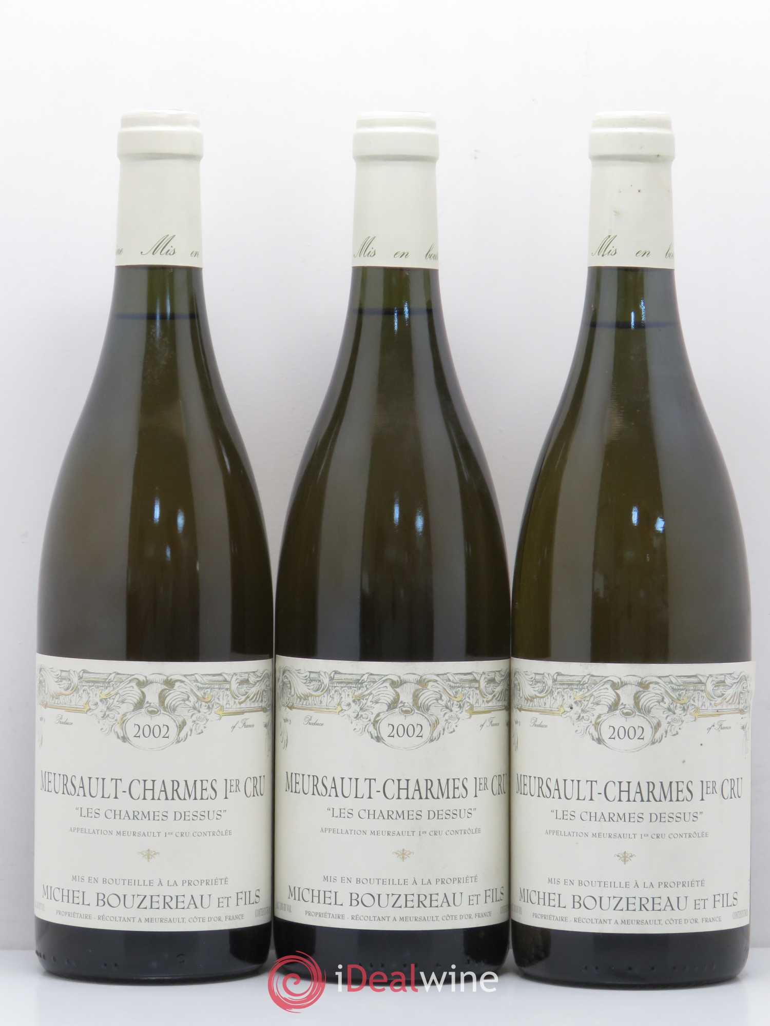 Meursault 1er Cru Les Charmes du dessus Michel Bouzereau 2002 - Posten von 6 Flaschen - 2