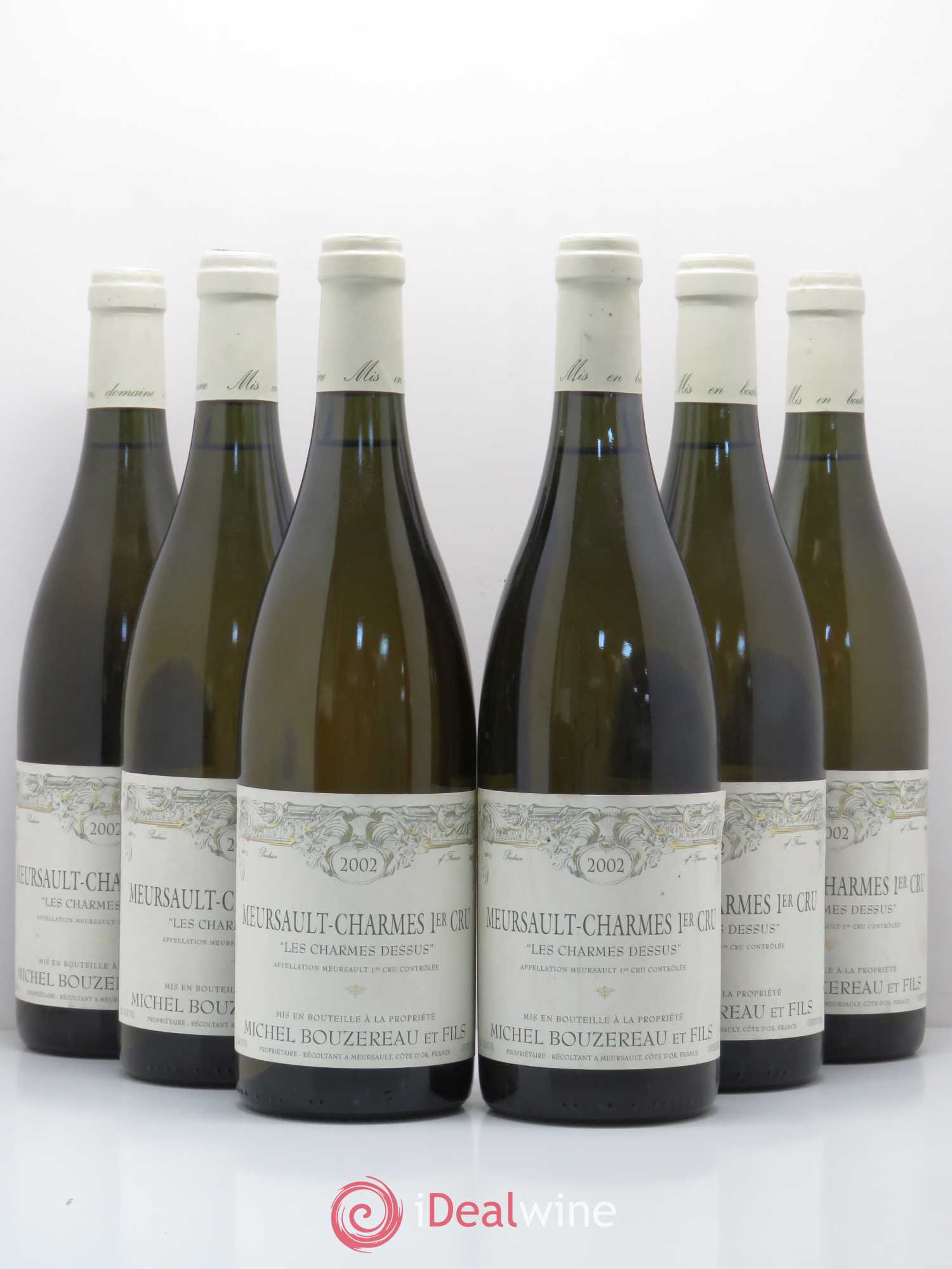 Meursault 1er Cru Les Charmes du dessus Michel Bouzereau 2002 - Posten von 6 Flaschen - 0