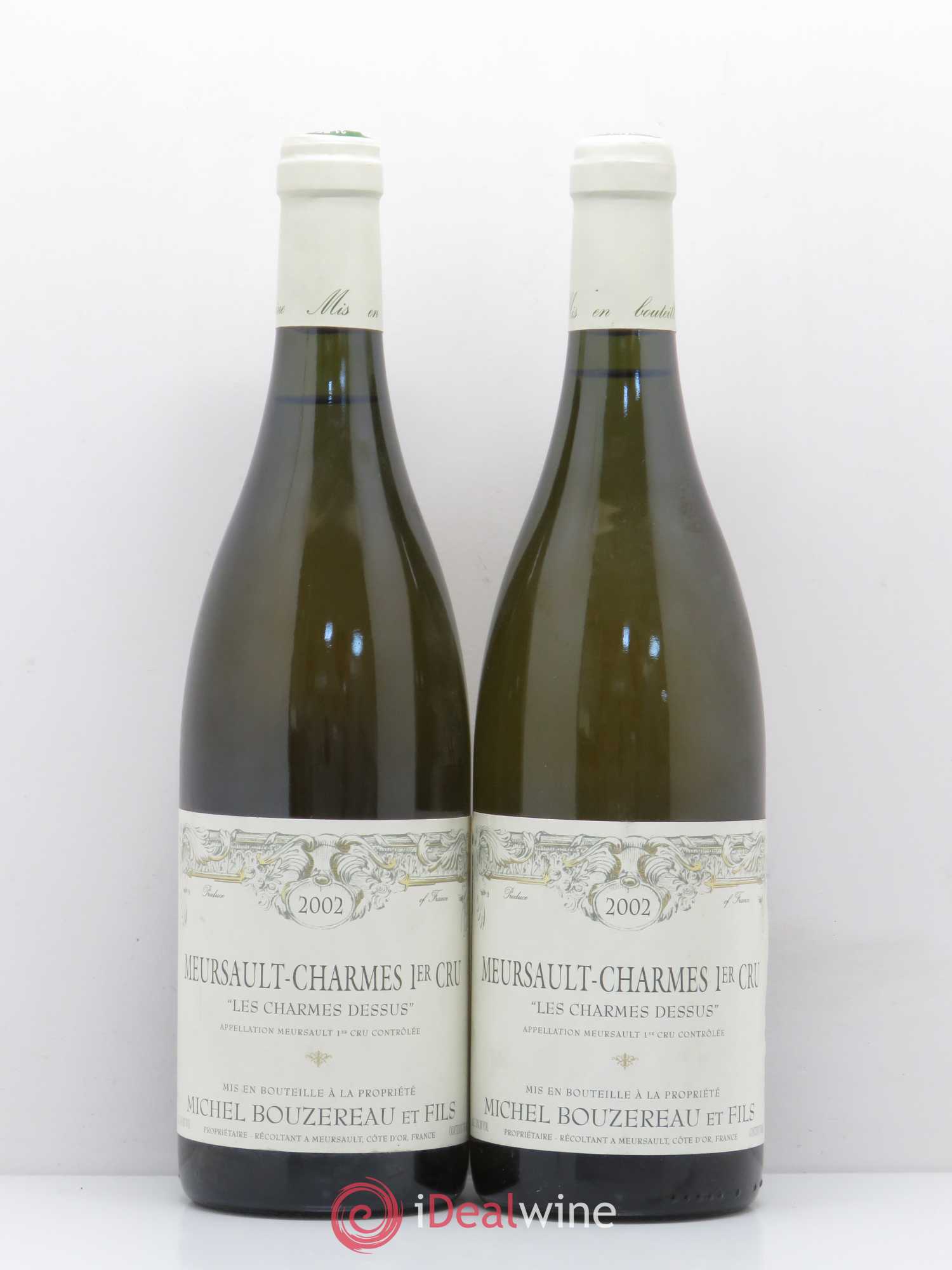 Meursault 1er Cru Les Charmes du dessus Michel Bouzereau 2002 - Posten von 2 Flaschen - 0