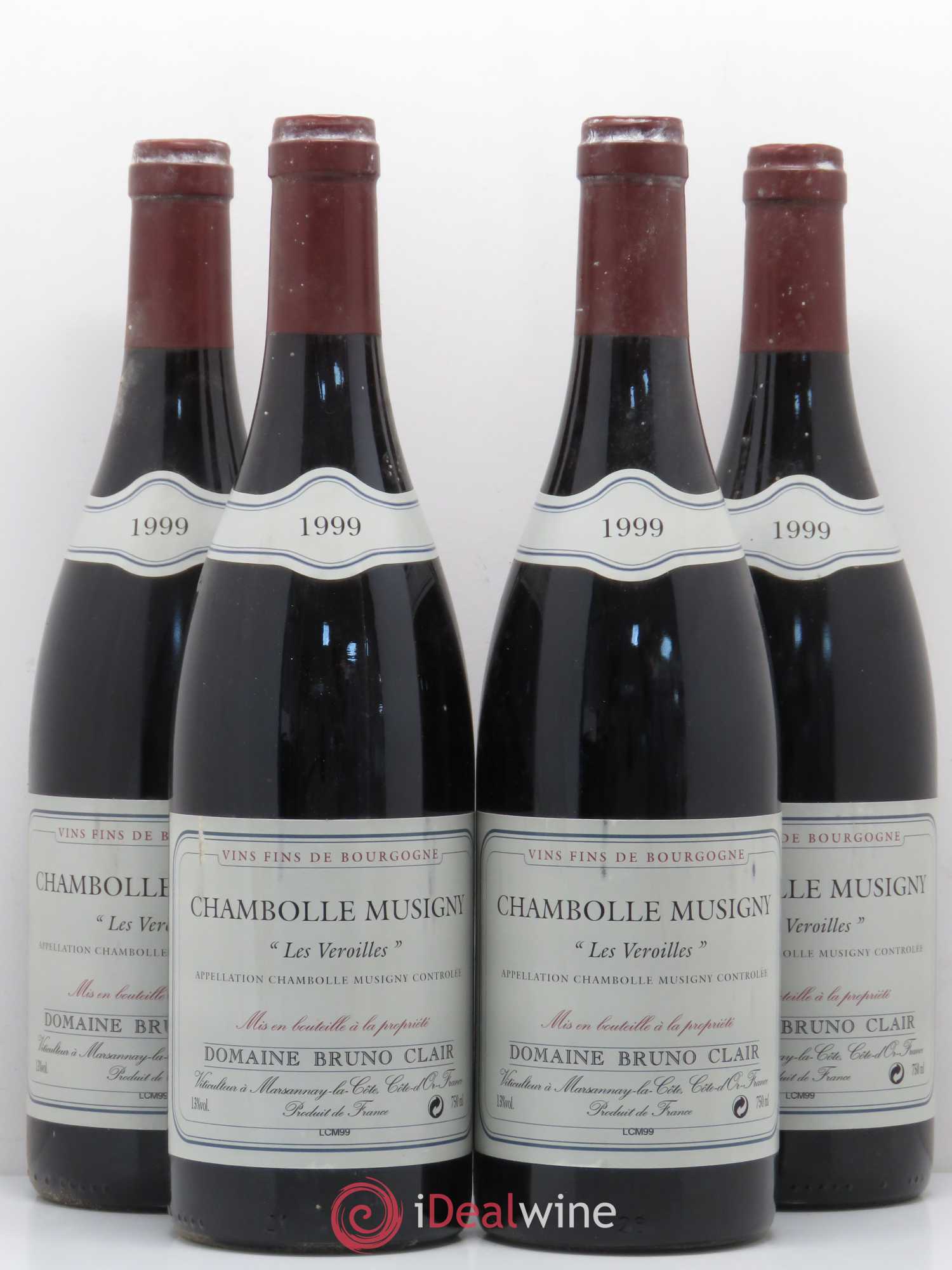 Chambolle-Musigny Les Veroilles Bruno Clair (Domaine) 1999 - Lot de 4 bouteilles - 0