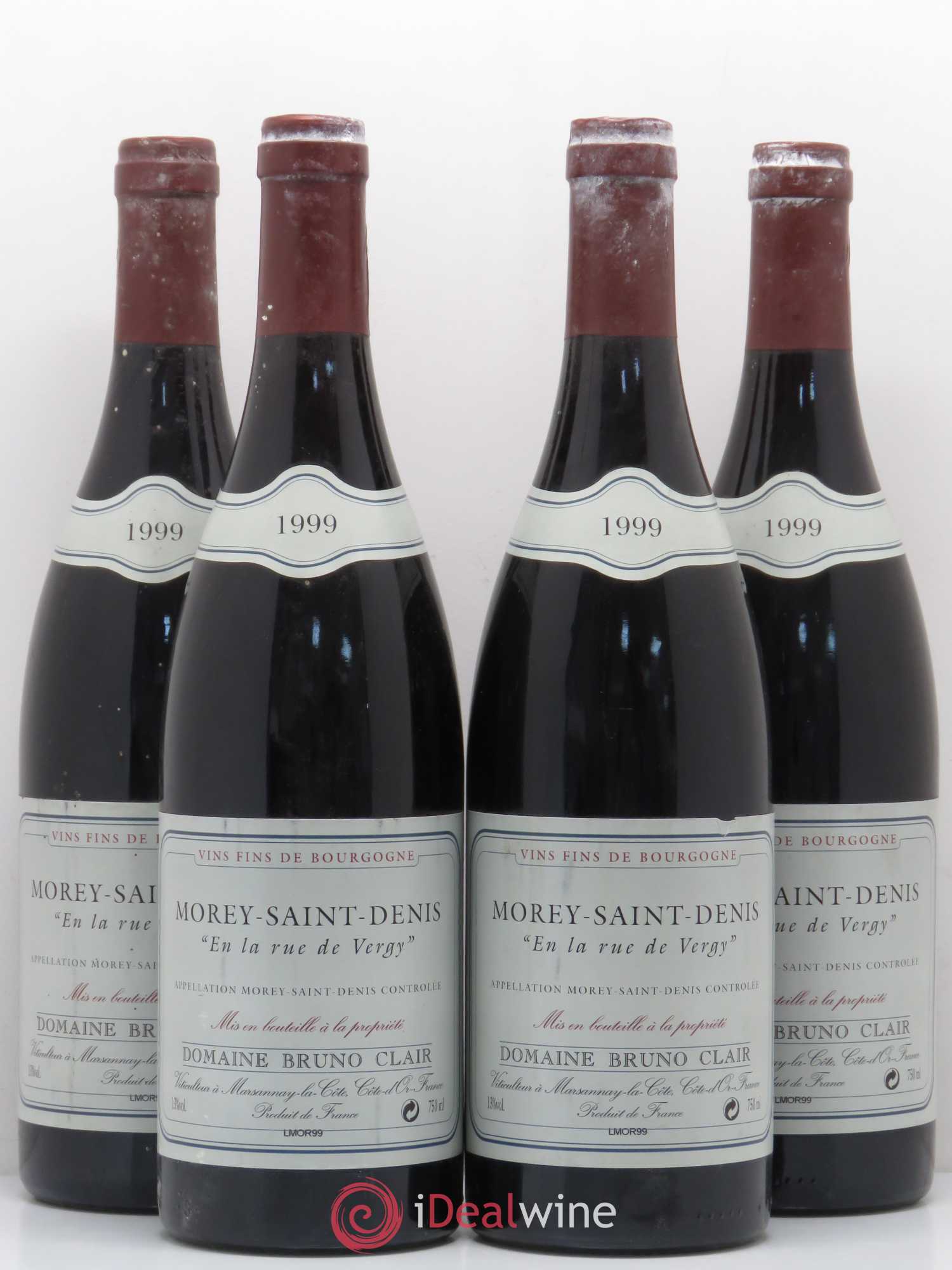 Morey-Saint-Denis En la Rue de Vergy Bruno Clair (Domaine) 1999 - Lot de 4 bouteilles - 0