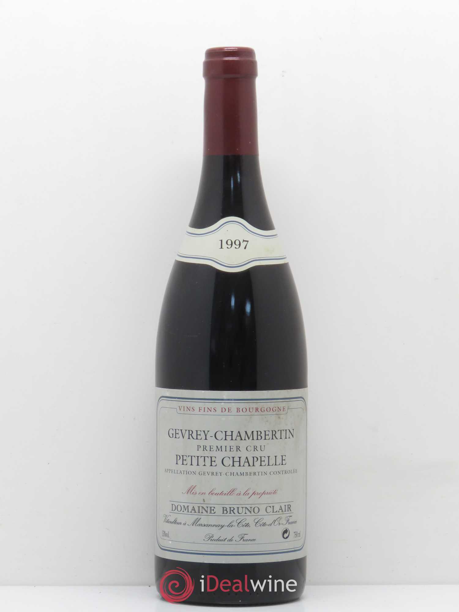 Gevrey-Chambertin 1er Cru Petite Chapelle Bruno Clair (Domaine) 1997 - Lot de 1 bouteille - 0