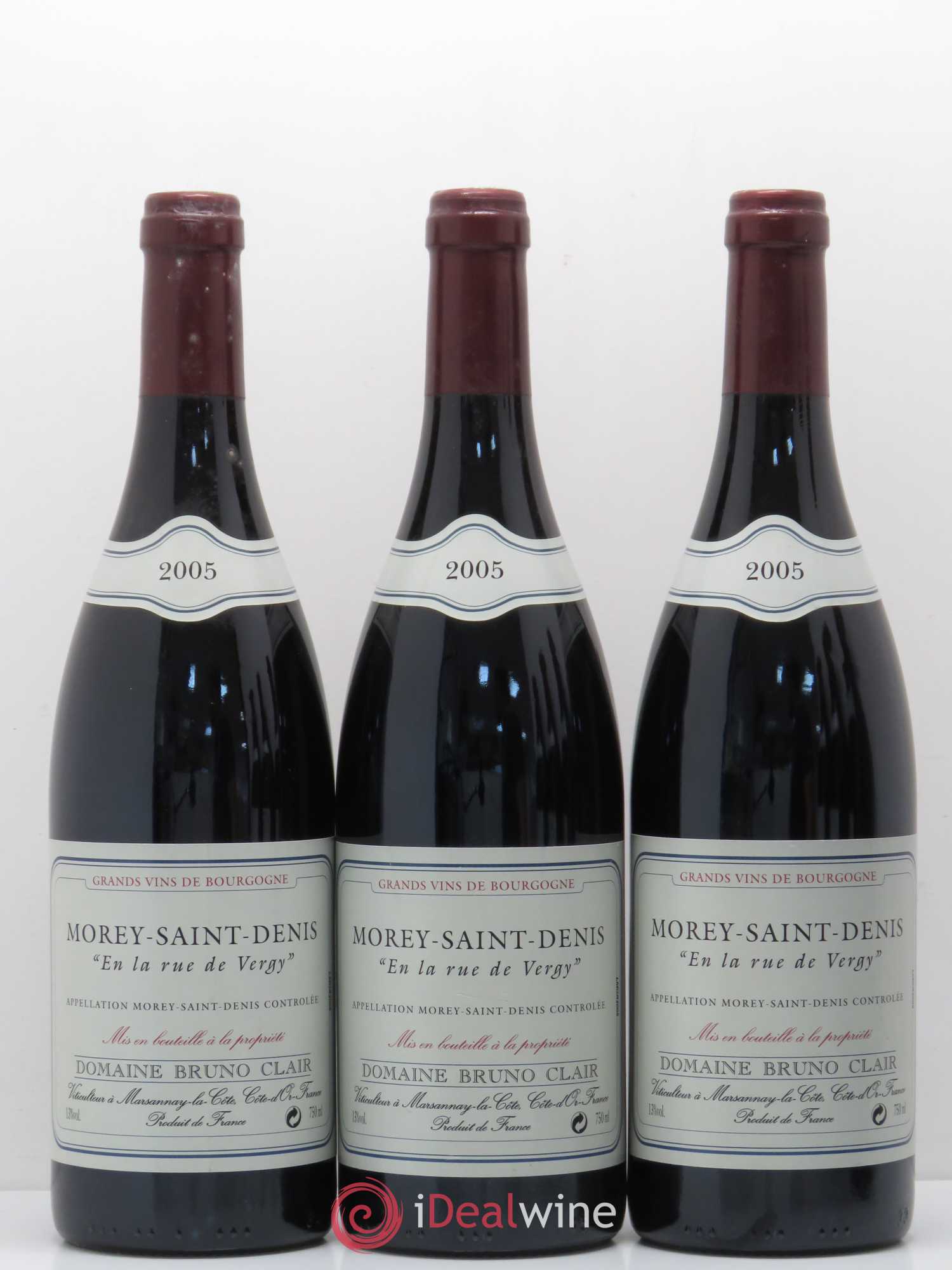 Morey-Saint-Denis En la Rue de Vergy Bruno Clair (Domaine) 2005 - Lot de 6 bouteilles - 1