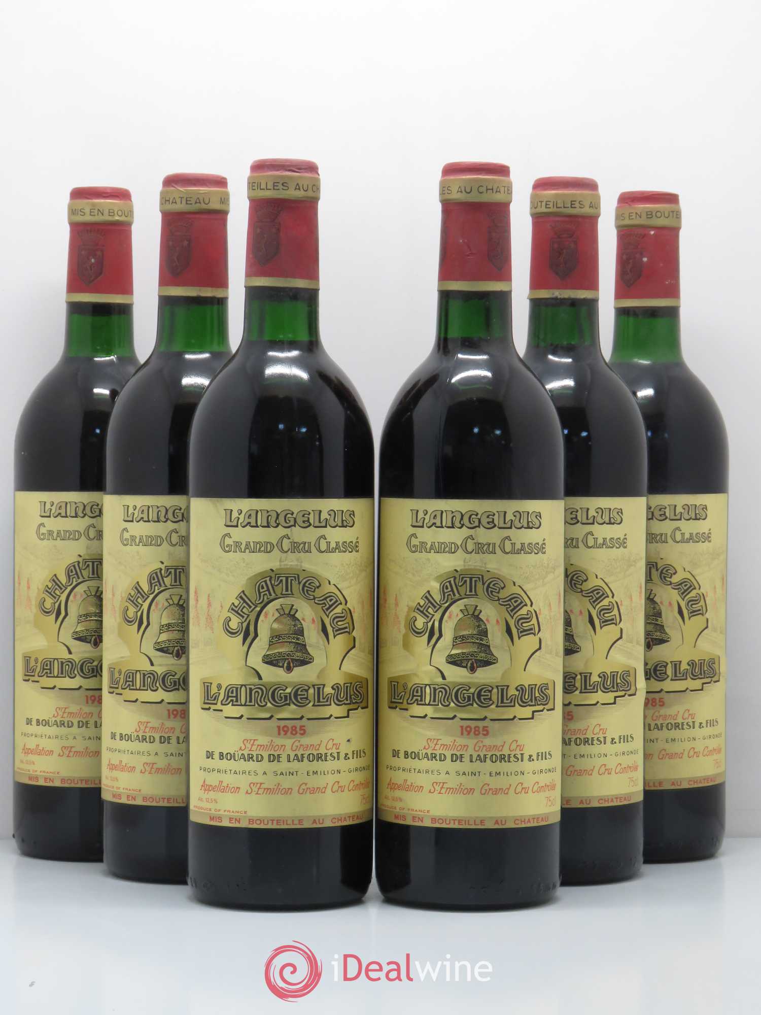 Château Angélus 1er Grand Cru Classé A 1985 - Lot de 6 bouteilles - 0