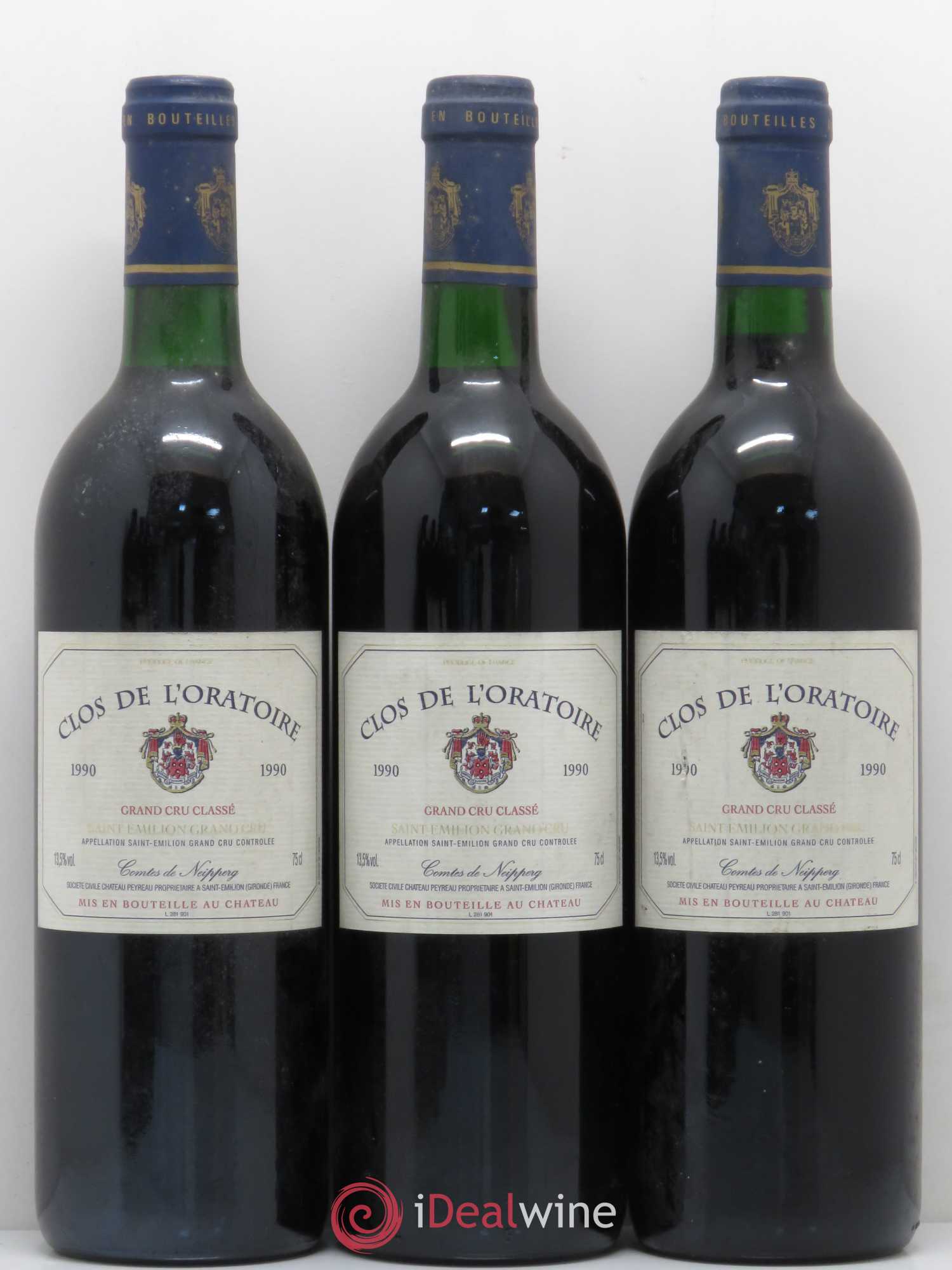 Clos de l'Oratoire Grand Cru Classé 1990 - Lot of 6 bottles - 2