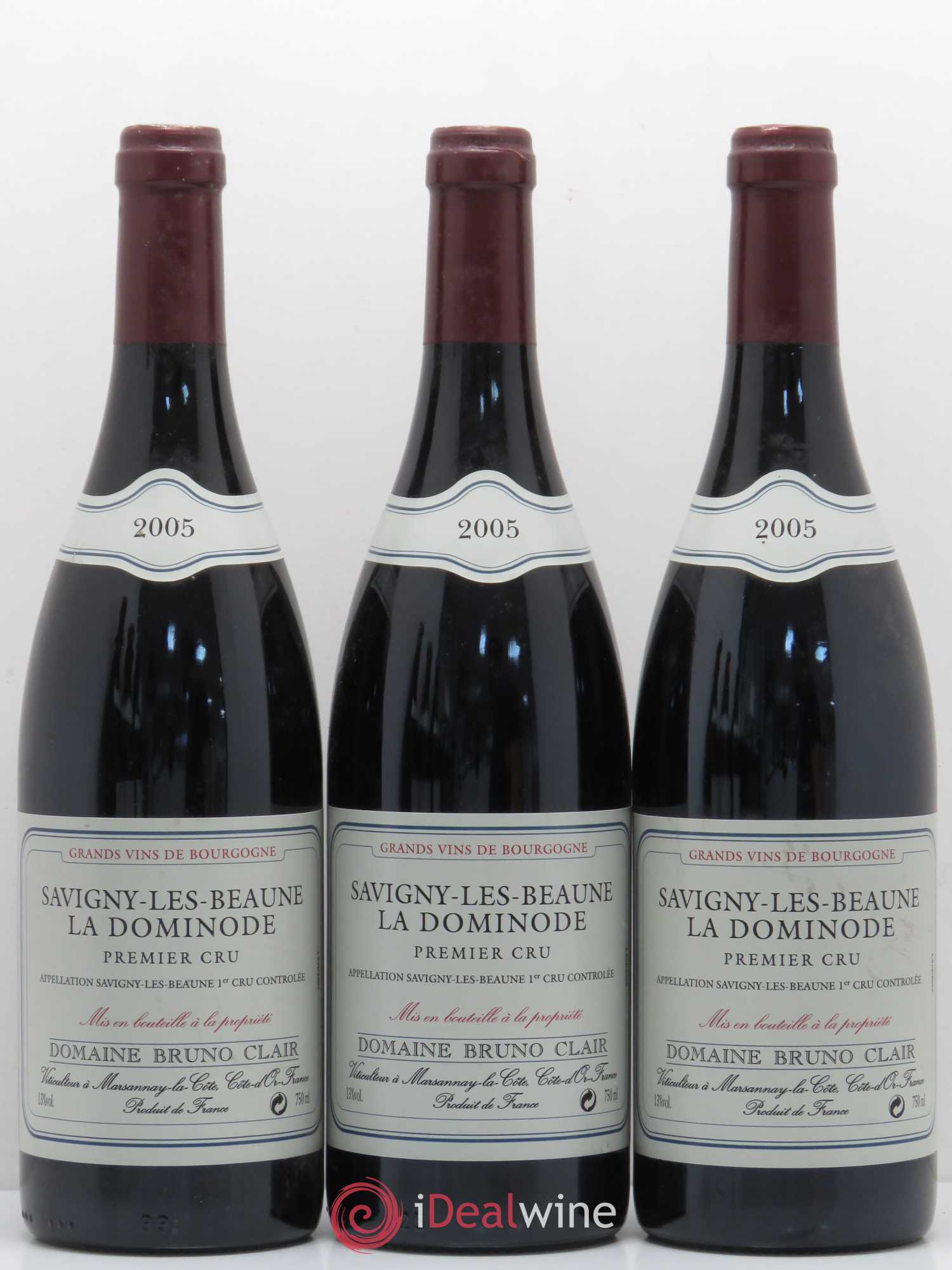 Savigny-lès-Beaune 1er Cru La Dominode Bruno Clair (Domaine) 2005 - Lot de 6 bouteilles - 2