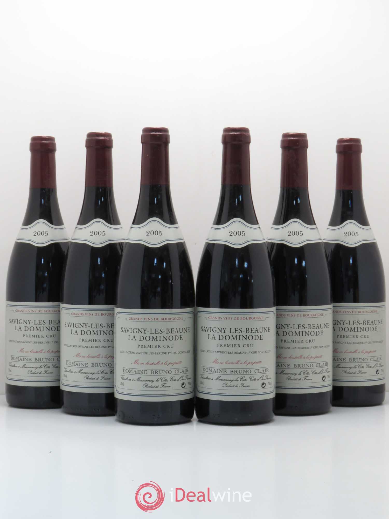 Savigny-lès-Beaune 1er Cru La Dominode Bruno Clair (Domaine) 2005 - Lot de 6 bouteilles - 0