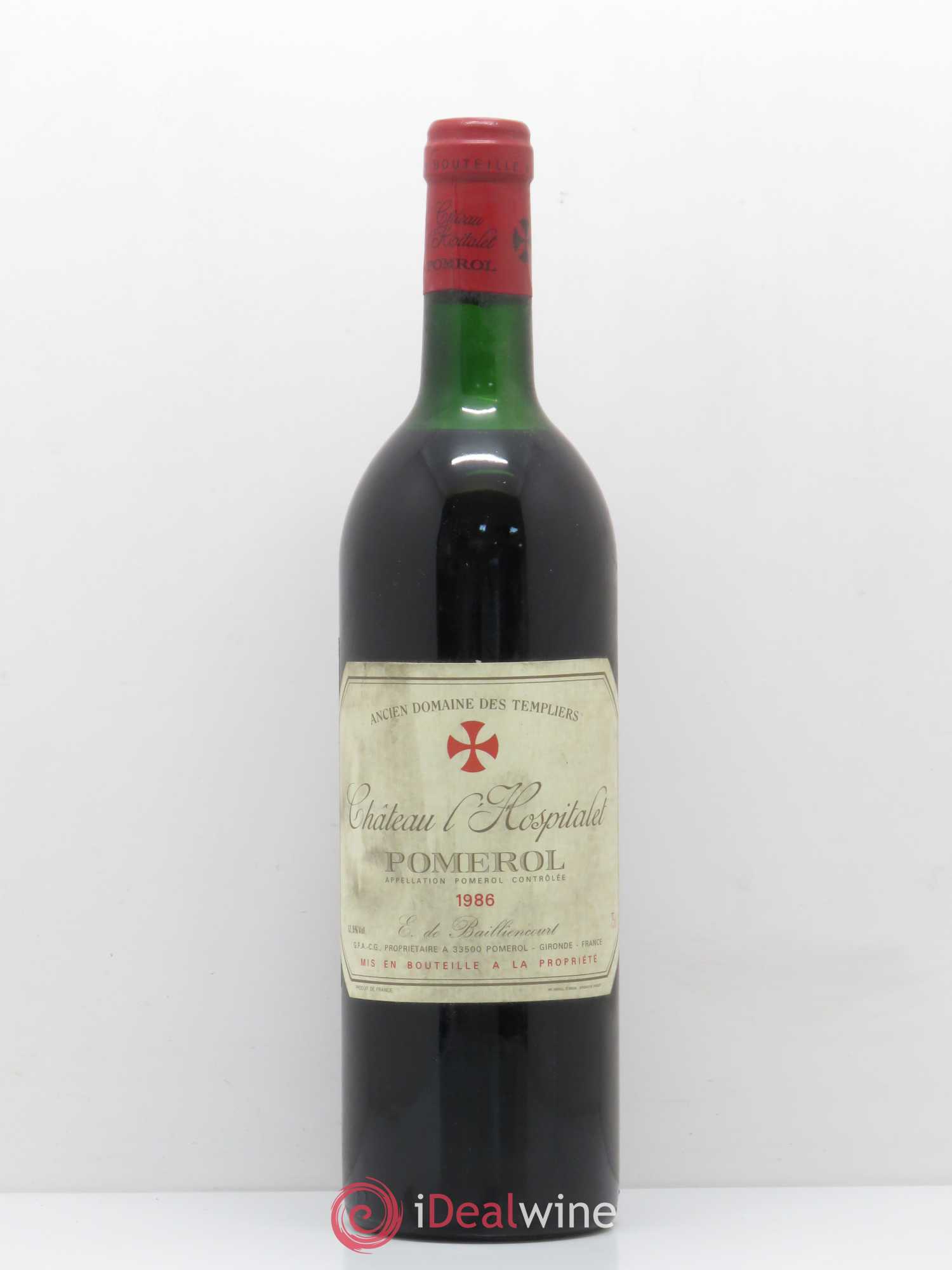 Pomerol Château L'Hospitalet 1986 - Posten von 1 Flasche - 0