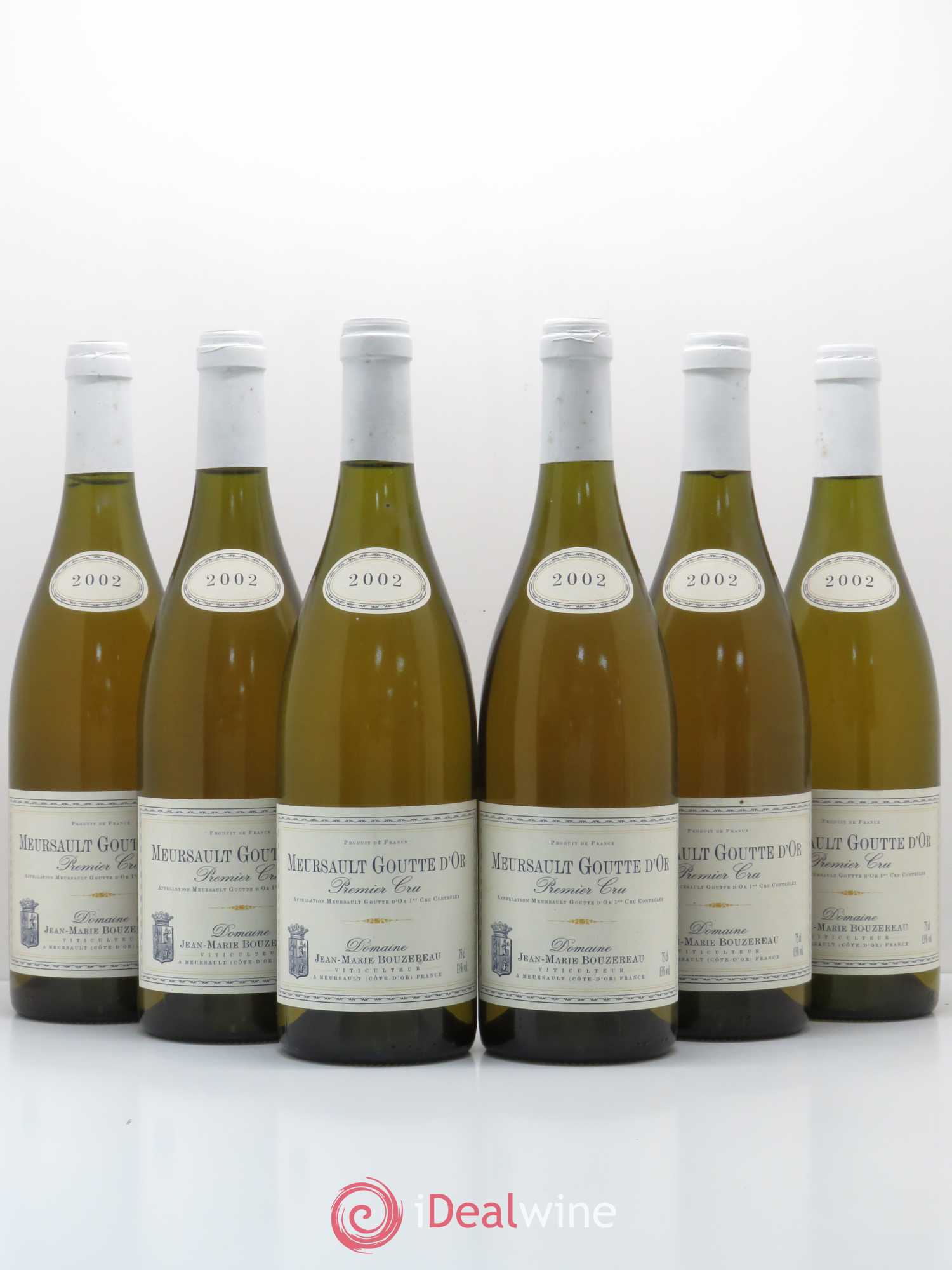 Meursault 1er Cru Goutte D'Or Jean-Marie Bouzereau 2002 - Posten von 6 Flaschen - 0
