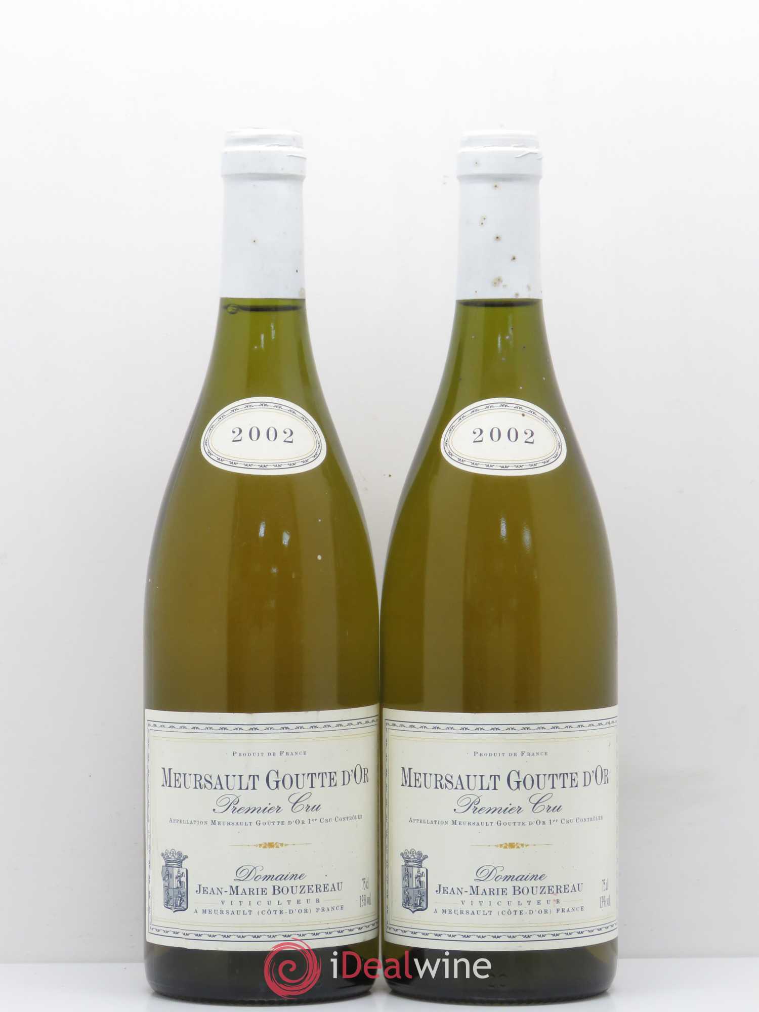 Meursault 1er Cru Goutte D'Or Jean-Marie Bouzereau 2002 - Posten von 2 Flaschen - 0