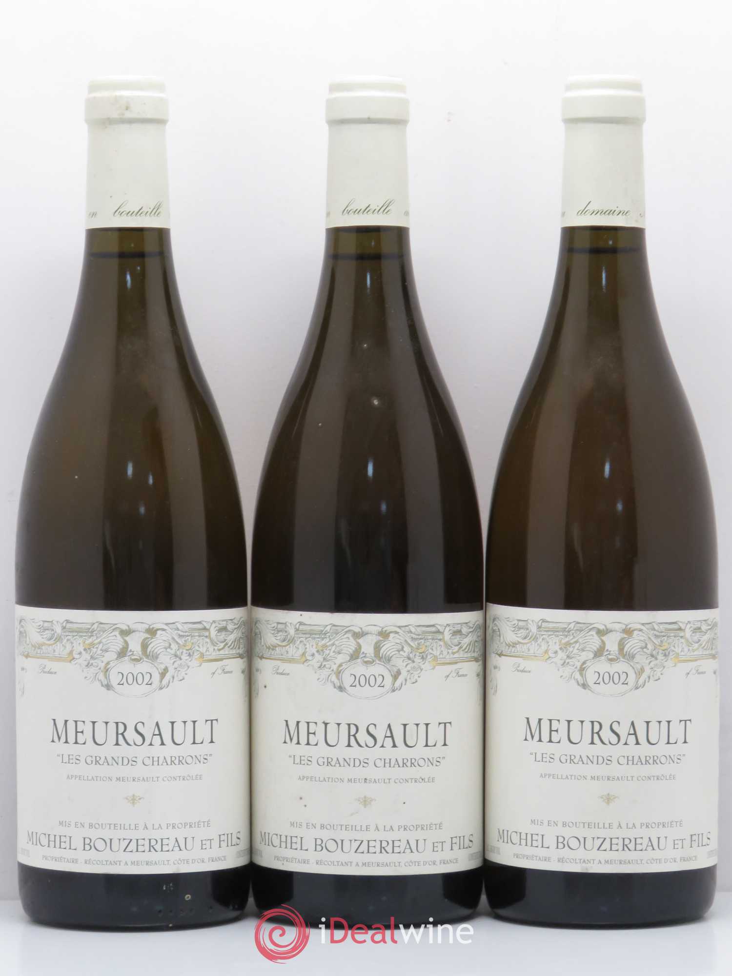 Meursault Les Grands Charrons Michel Bouzereau et Fils (Domaine) (sans prix de réserve) 2002 - Lot de 3 bouteilles - 0