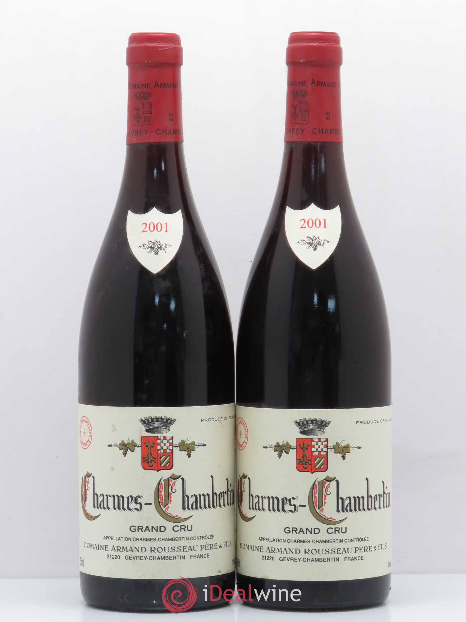 Charmes-Chambertin Grand Cru Armand Rousseau (Domaine) 2001 - Lot de 2 bouteilles - 0