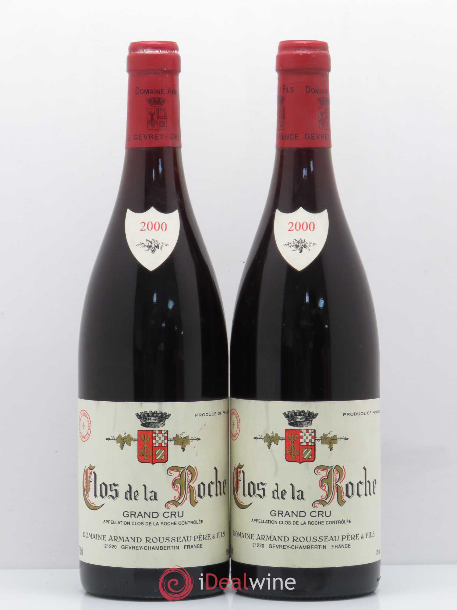 Clos de la Roche Grand Cru Armand Rousseau (Domaine) 2000 - Posten von 2 Flaschen - 0