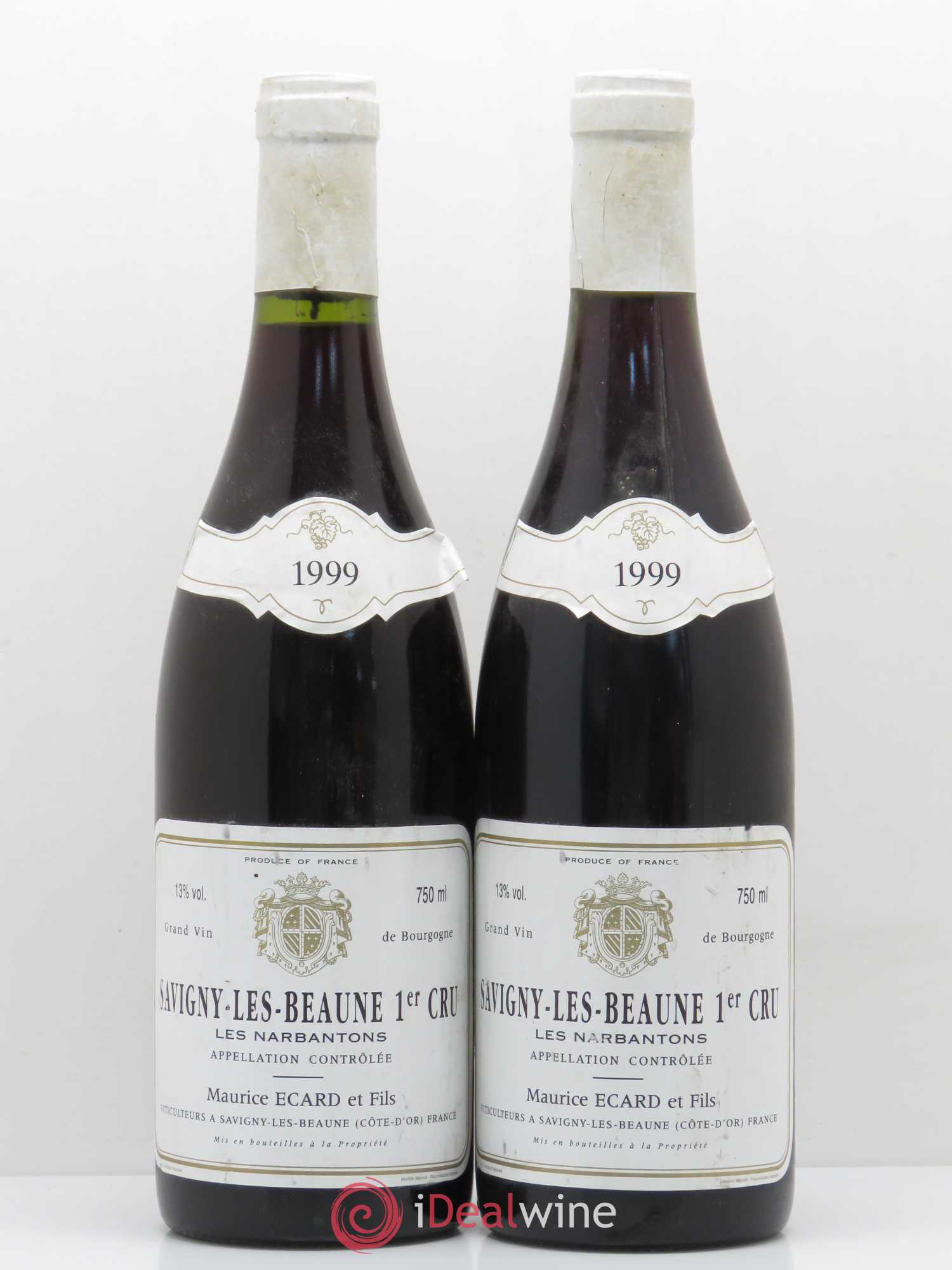 Savigny-lès-Beaune 1er Cru Domaine Maurice Ecard & Fils 1999 - Lot of 2 bottles - 0